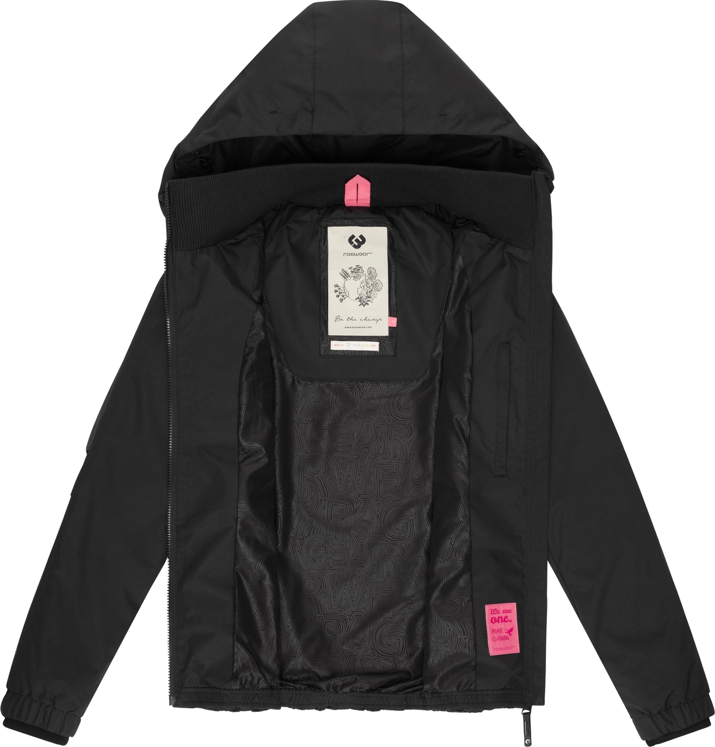 Ragwear Outdoorjacke »Dizzie«, mit Kapuze, Wasserdichte Übergangsjacke mit großer Kapuze