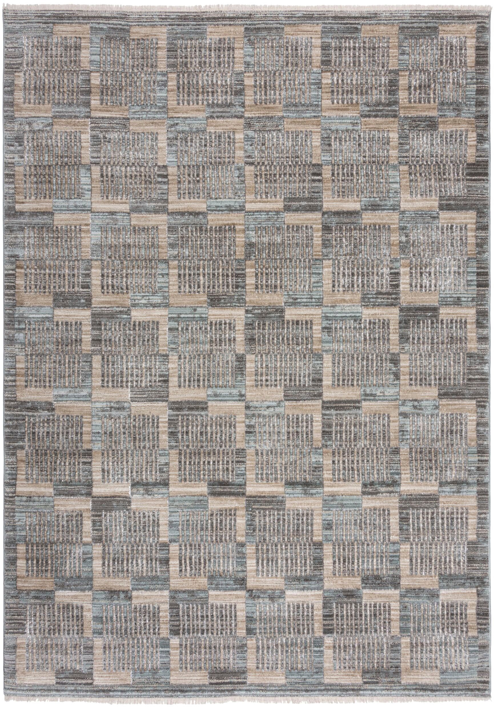 FLAIR RUGS Teppich "Evelyn Blocks" rechteckig 8 Höhe Flor mit Glanzeffekt günstig online kaufen