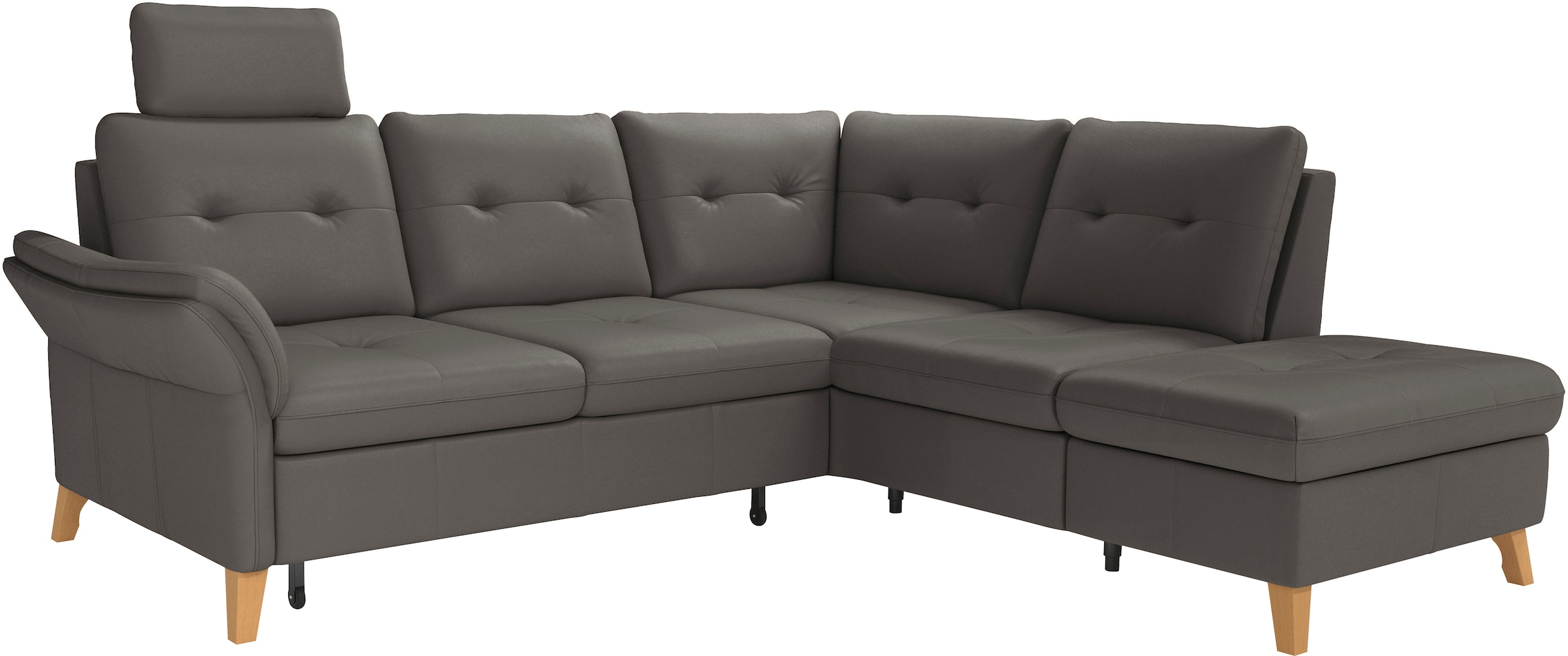 sit&more Ecksofa »Göteborg«, inkl. Sitztiefenverstellung, wahlweise mit Bettfunktion & Bettkasten