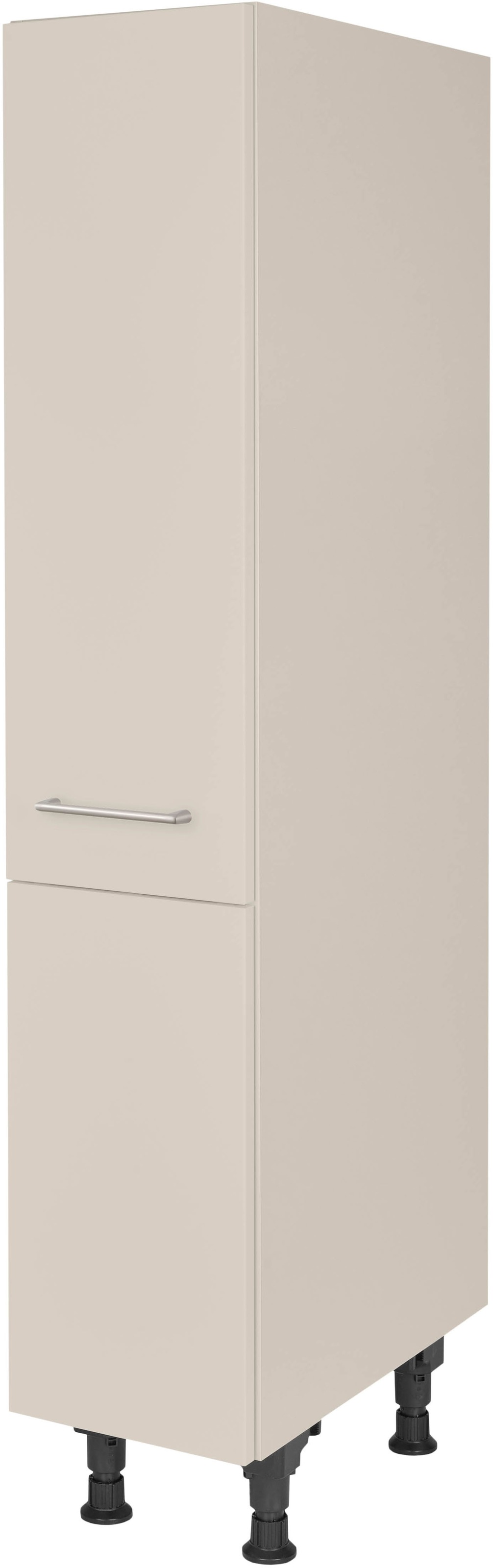 Apothekerschrank NOBILIA, B:30cm H:167,8cm T:58,3cmfront: sand, korpus: sand, Küche, Schränke, ""Laser", mit 4 Einhängekörben, Breite 30 cm, Höhe