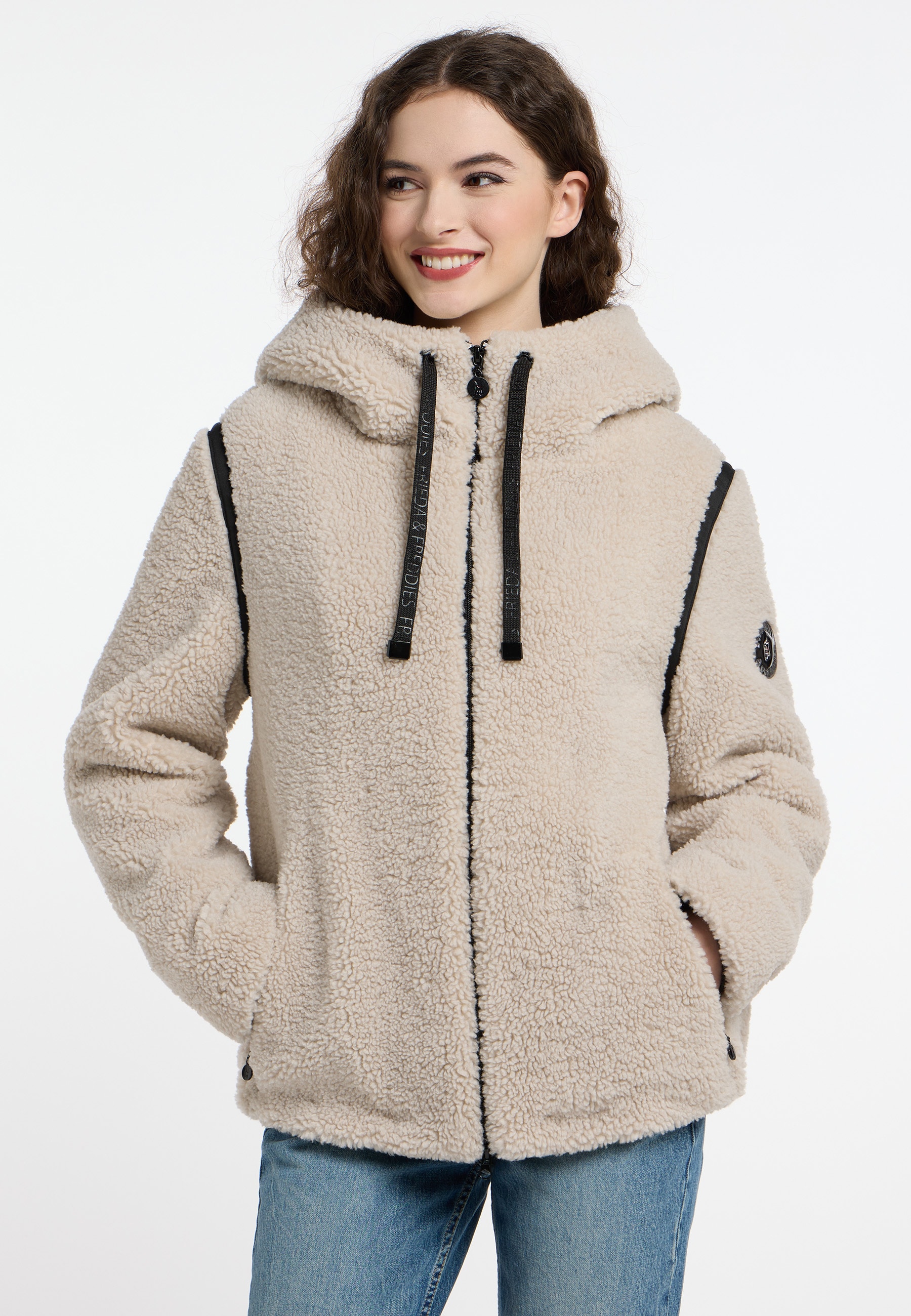 Outdoorjacke »Fake Fur Jacket«, mit Reißverschluss