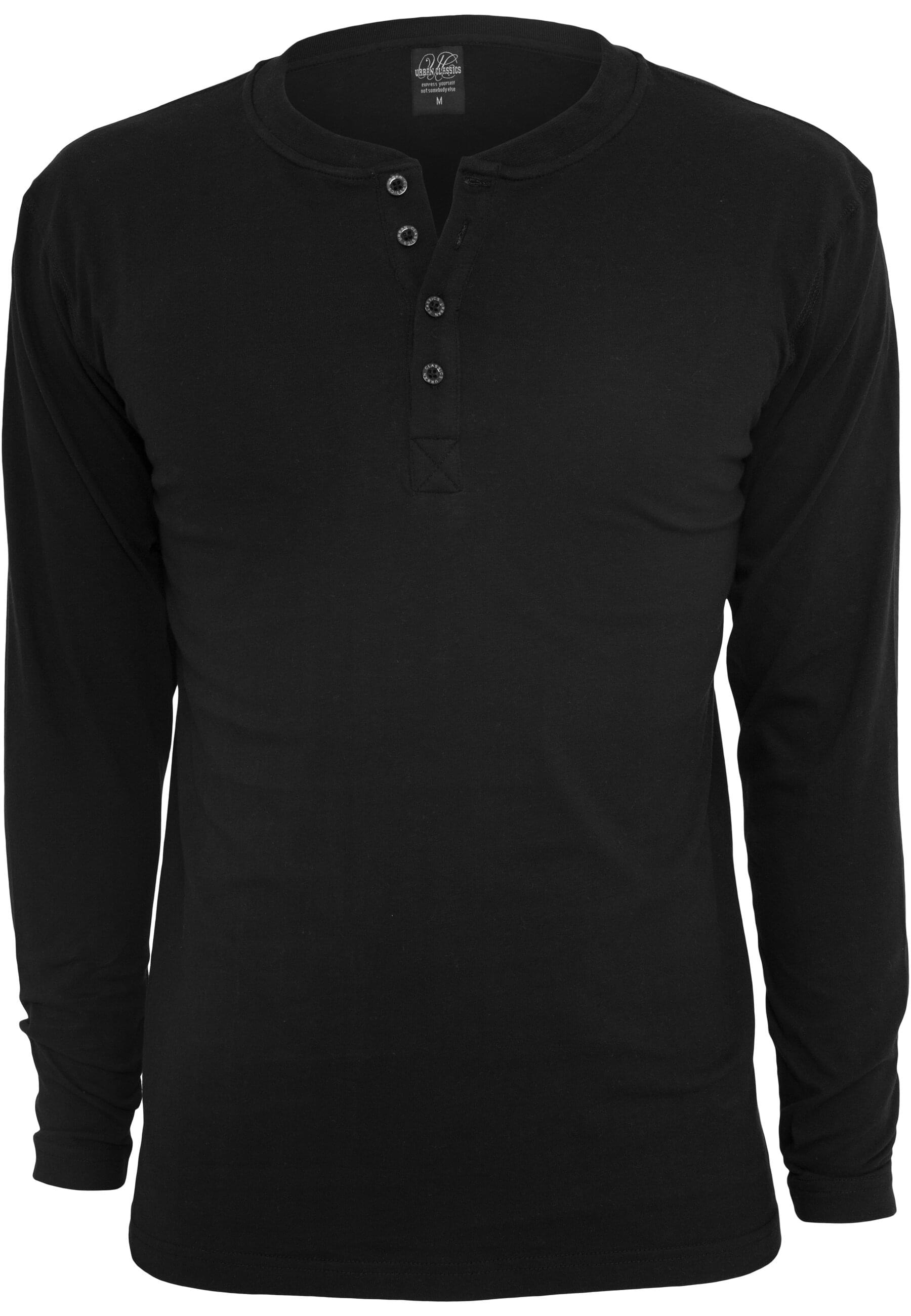 URBAN CLASSICS T-Shirt "Urban Classics Herren Basic Henley L/S Tee" 1 Stk. günstig online kaufen