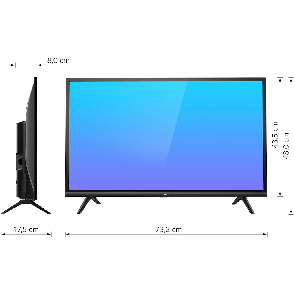 TCL LED-Fernseher »32ES570FX1«, 80 cm/31,5 Zoll, Full HD, Android TV-Smart-TV