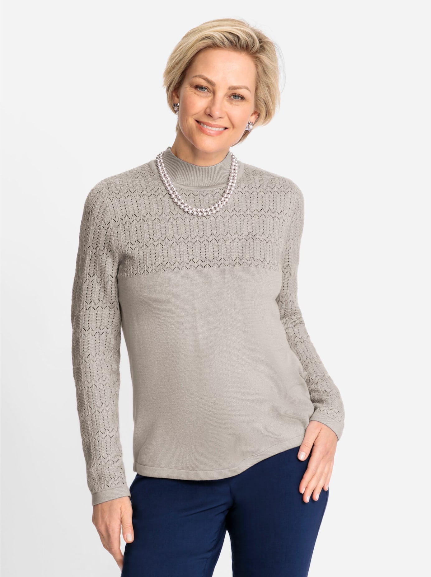 Classic Stehkragenpullover "Pullover"