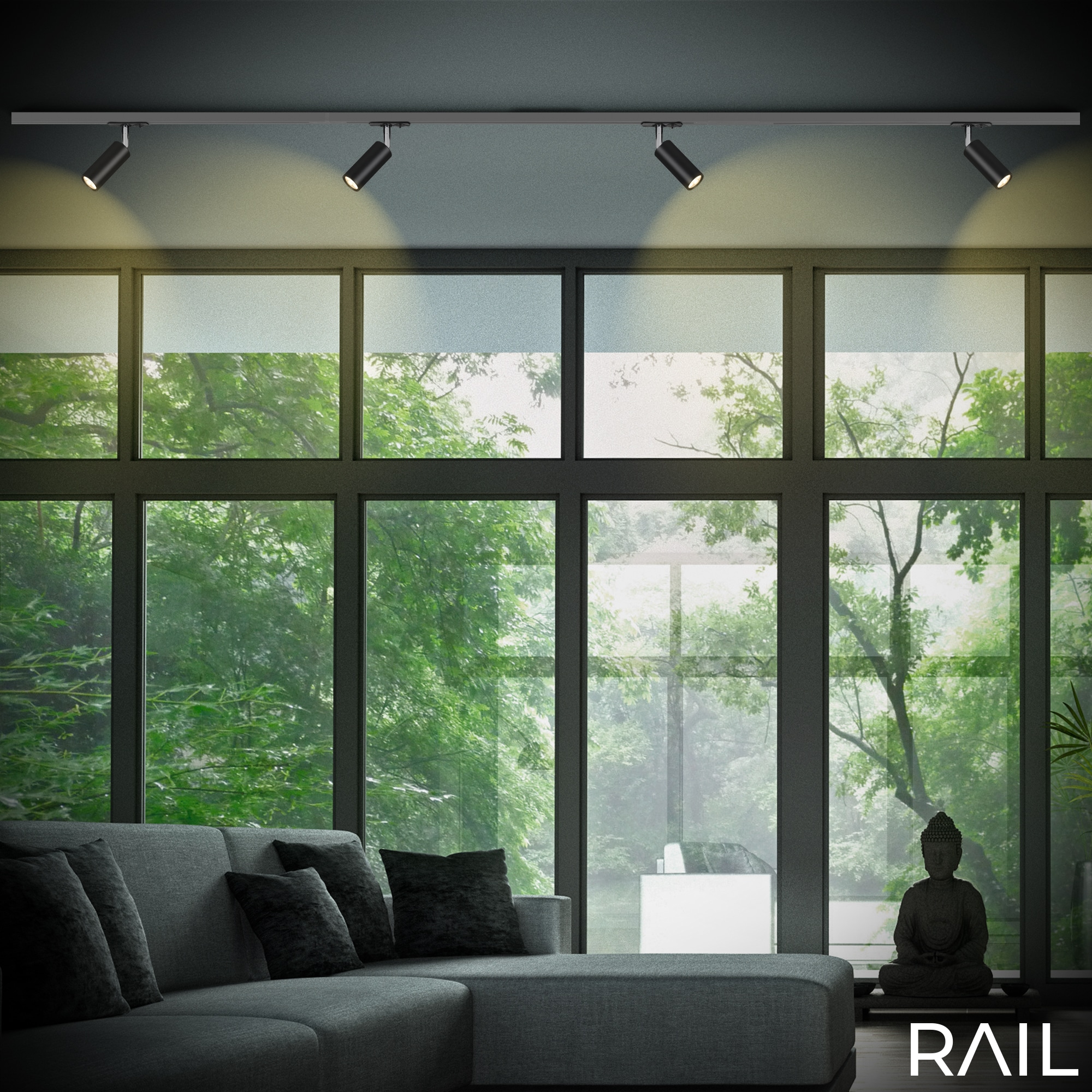 Briloner Leuchten Schienensystem-Leuchten »RAIL« LED-Board 1 Stk. LED Spotlight 40x100 mm Schwarz 5,5W Schienensystem Rail Büro