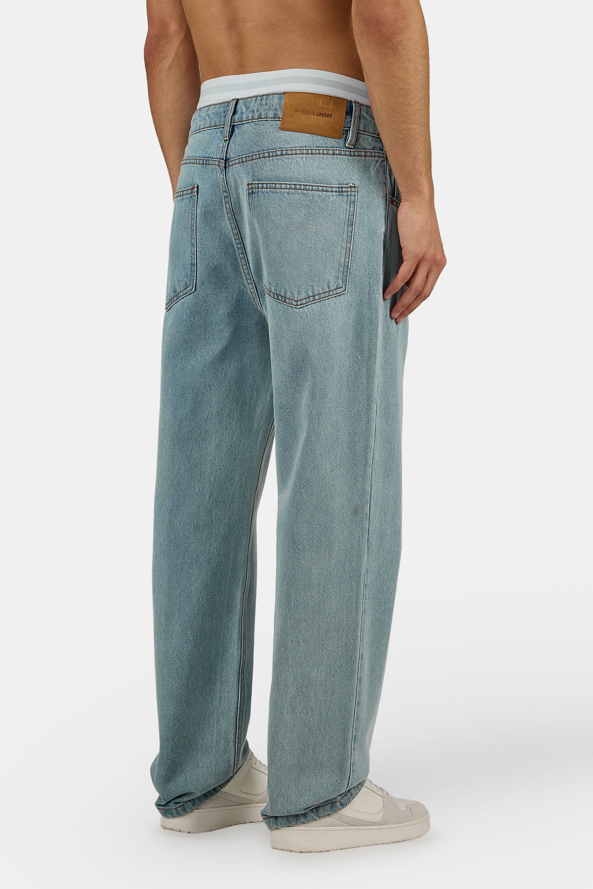 PEGADOR Loose-fit-Jeans »Baltra Baggy Jeans« Baumwolle, loose fit