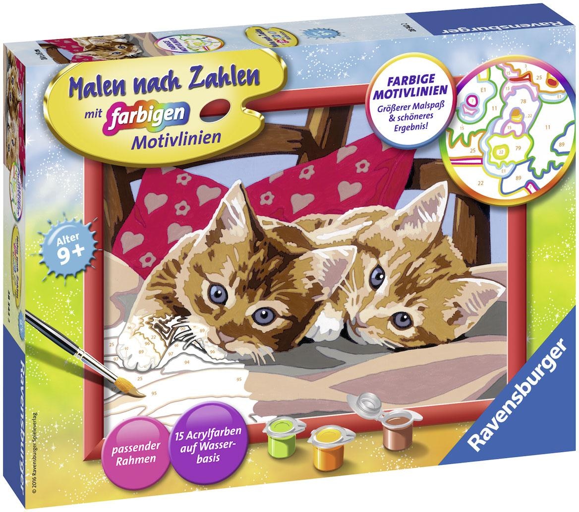 Ravensburger Malen nach Zahlen »Zwei Schmusekätzchen«, Made in Europe