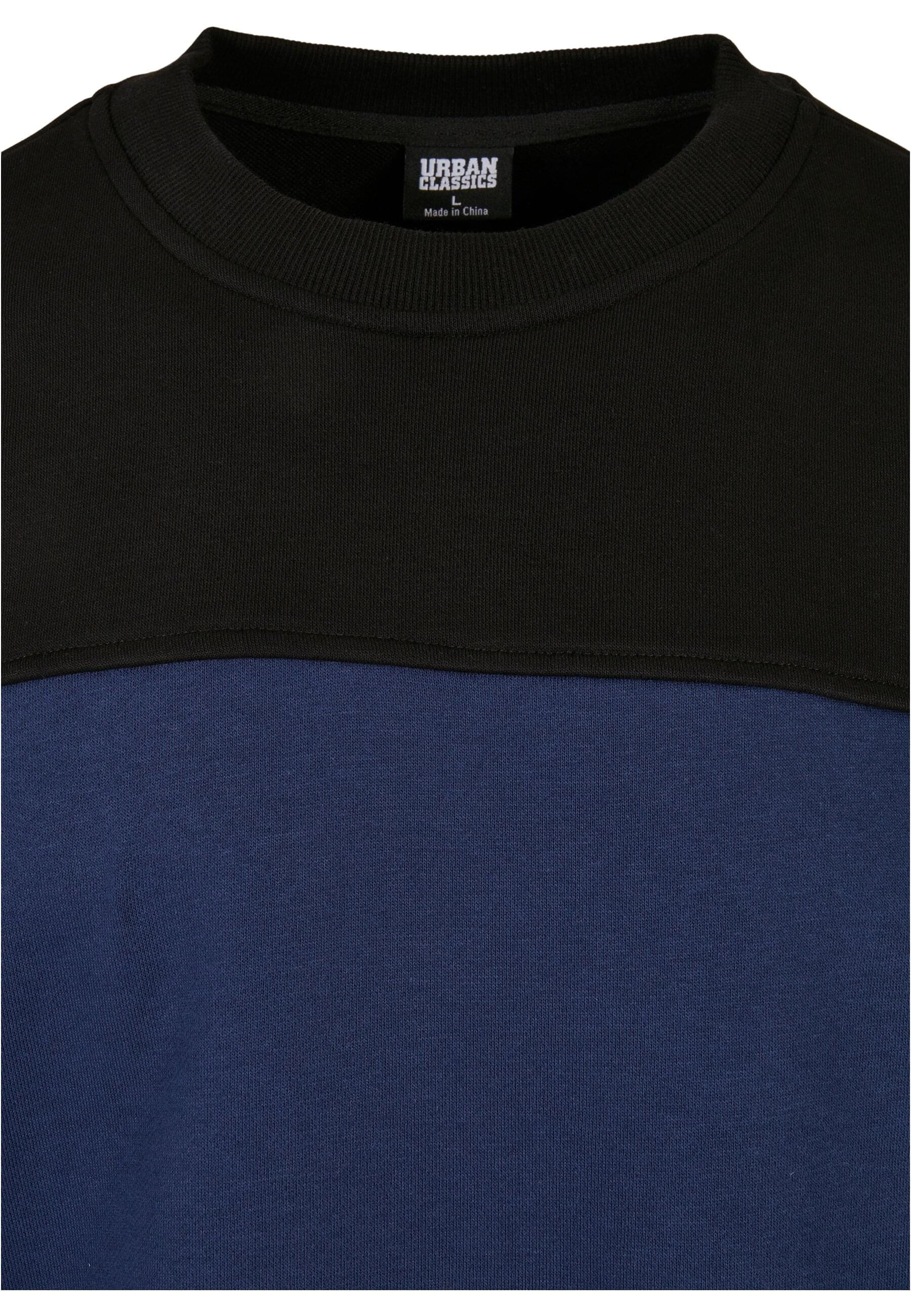 URBAN CLASSICS Rundhalspullover »Urban Classics Herren Upper Block Crewneck«, (1 tlg.)