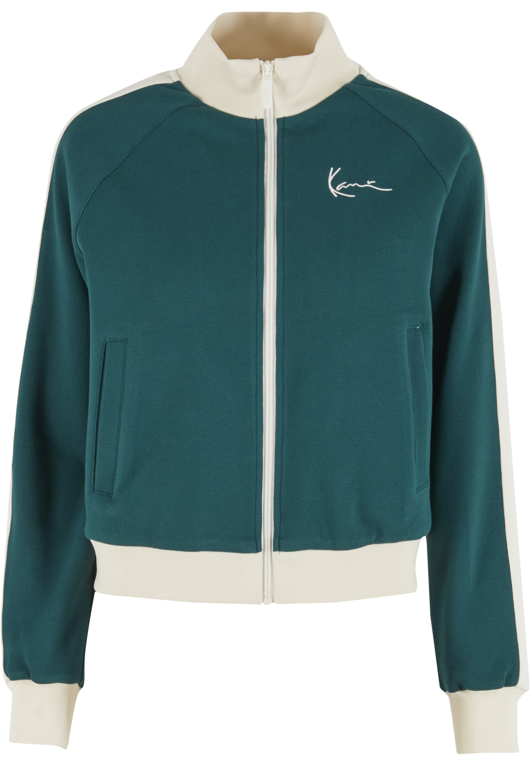 Karl Kani Outdoorjacke "Karl Kani Signature Sidestripe Trackjacket" 1 Stk. tlg. ohne Kapuze