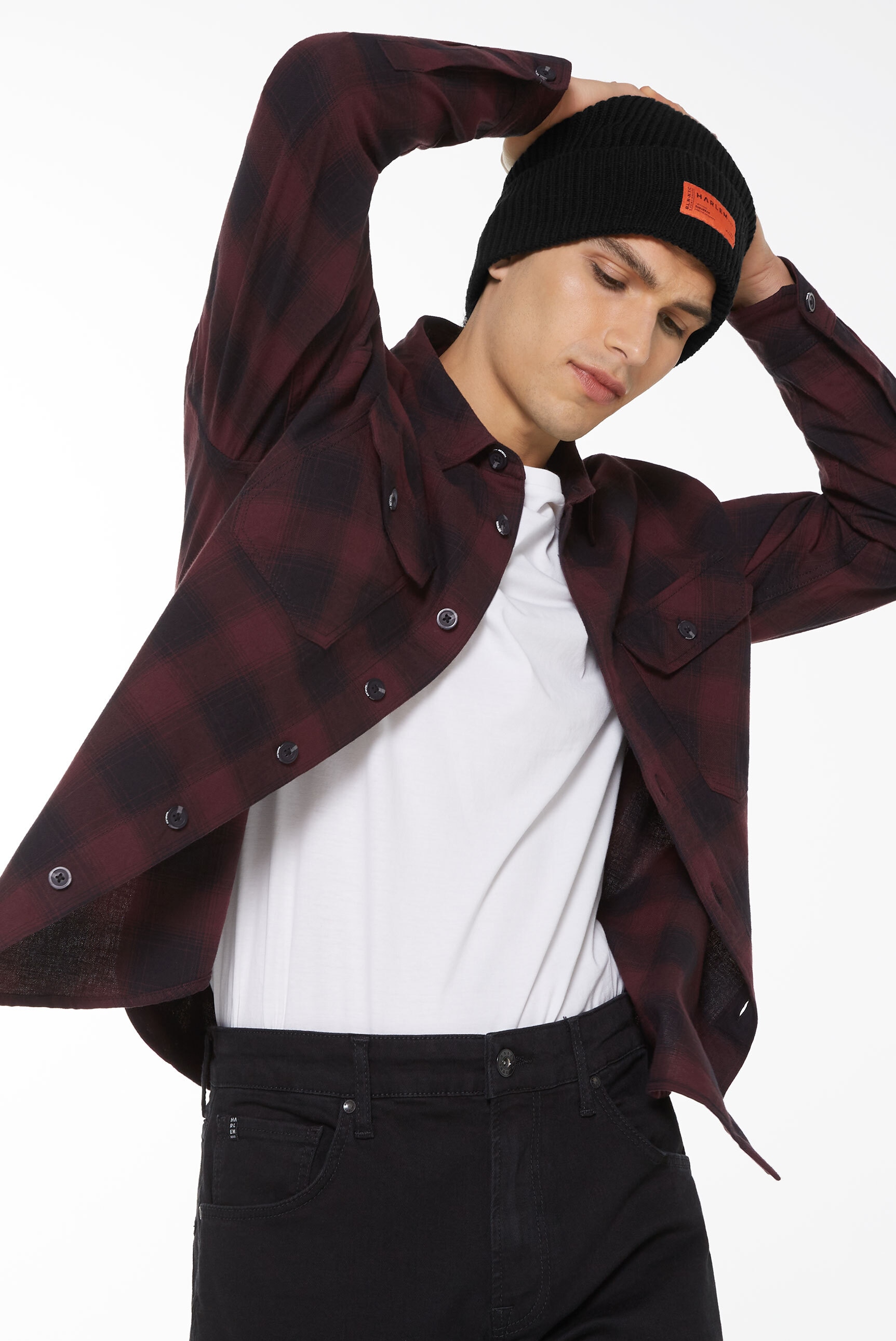 Harlem Soul Langarmhemd aus Baumwolle