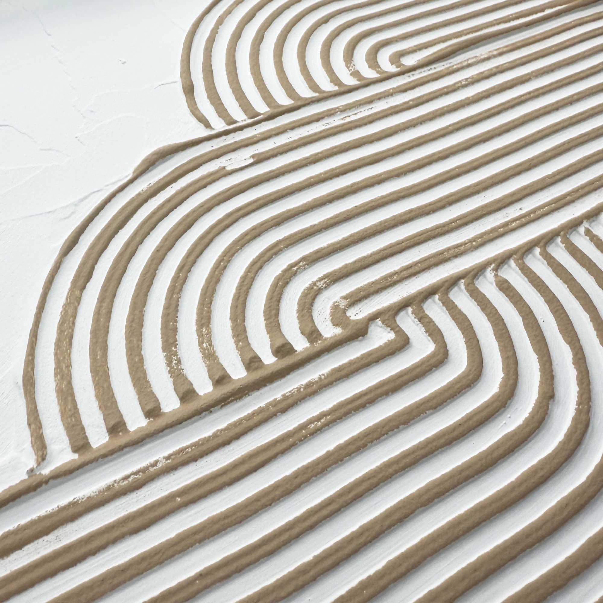 Reinders! Wandbild »Schleife«, Wohnzimmer - Beige - MDF - Abstrakt - 30x40 cm