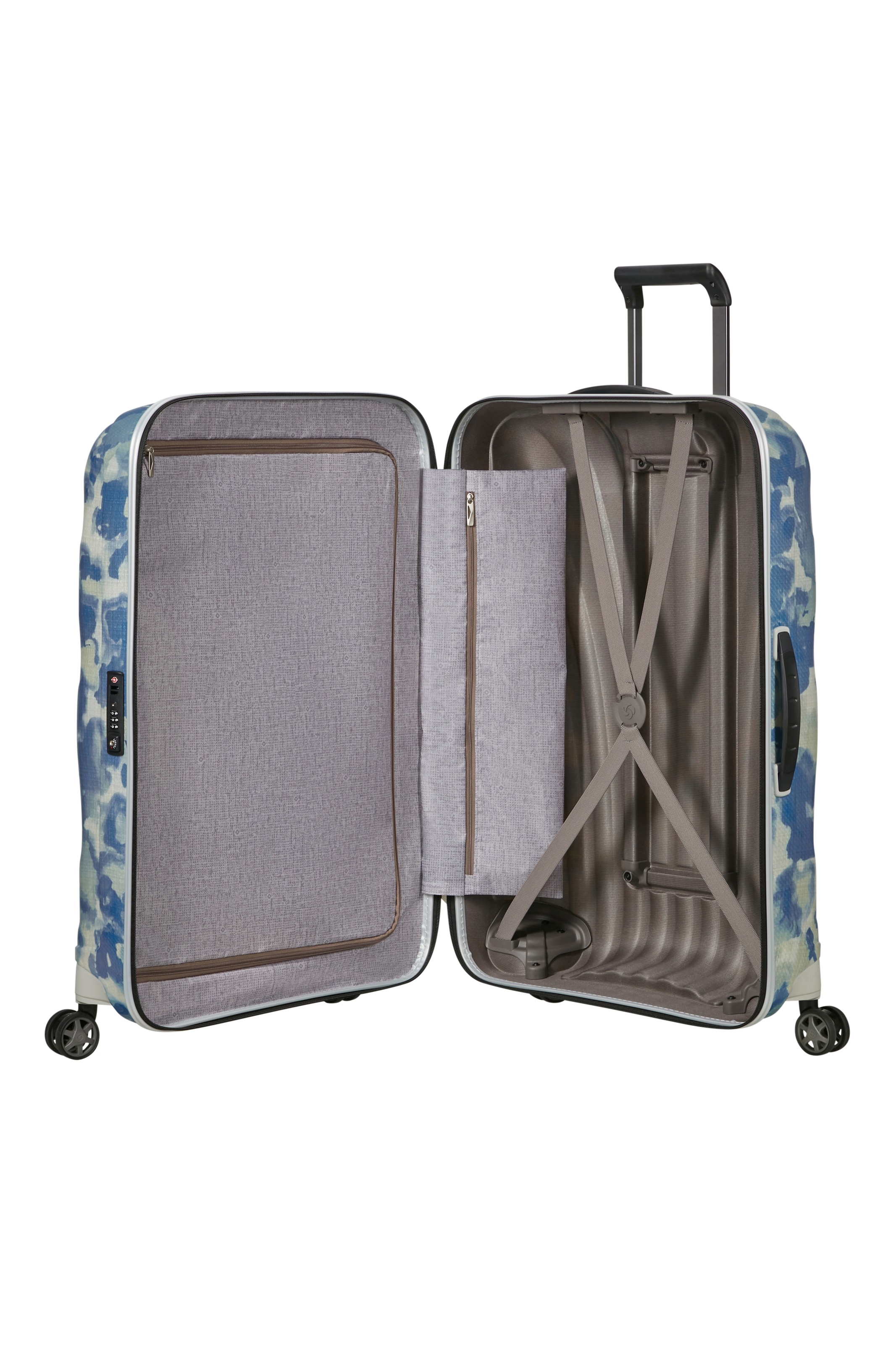 Samsonite Hartschalen-Trolley »SPINNER« 94 l Farbedition "Drifted Clouds", Curv-Material, mind. 95% recyceltes PET