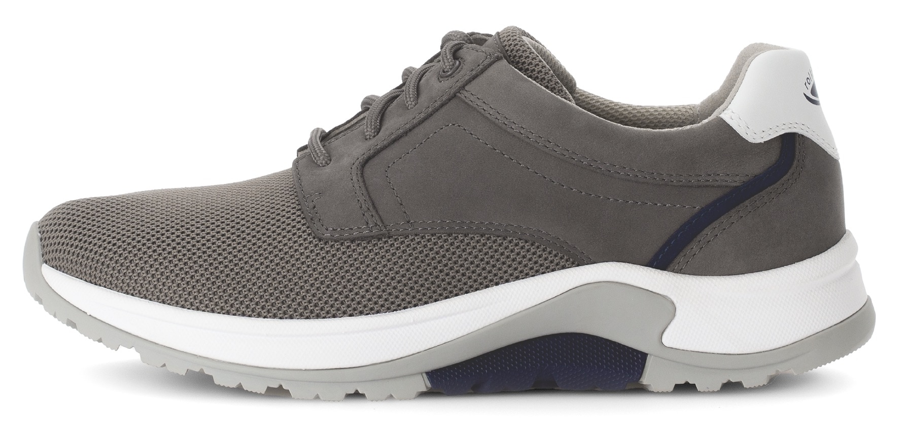 Gabor Rollingsoft Keilsneaker, Freizeitschuh, Halbschuh, Schnürschuh mit Ziernähten, G-Weite