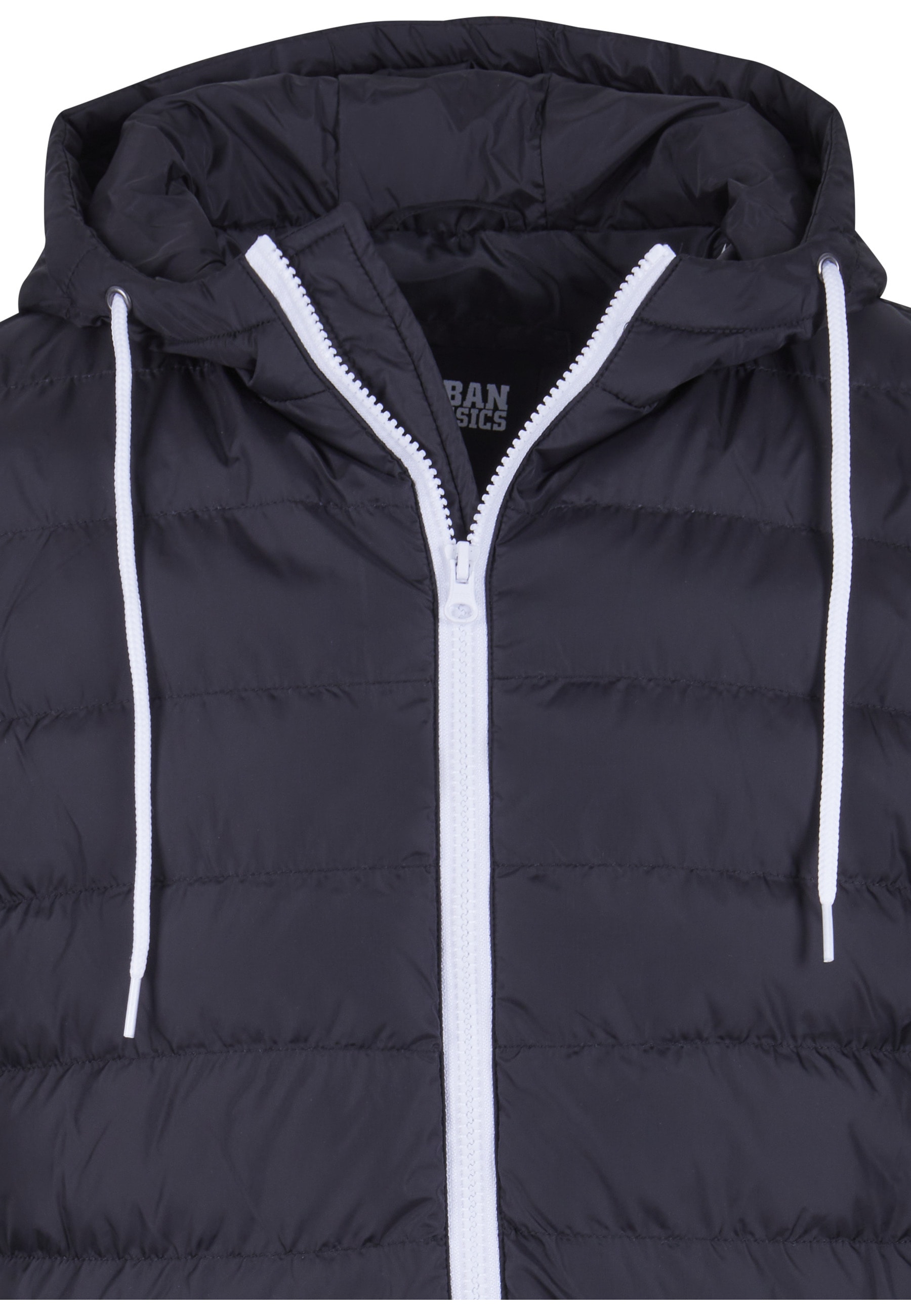 URBAN CLASSICS Jerseyweste »Urban Classics Herren Small Bubble Hooded Vest« 1 Stk.