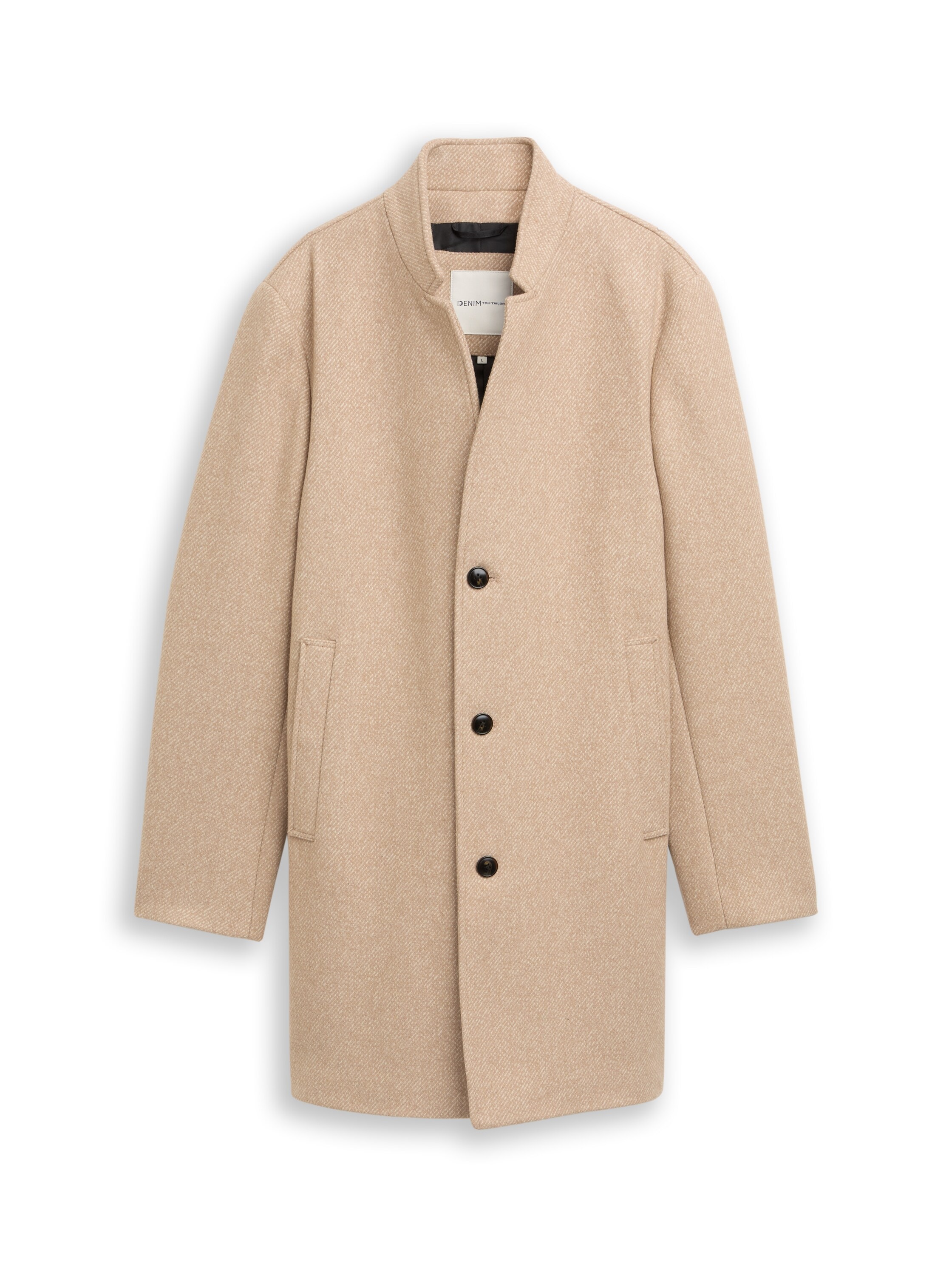 TOM TAILOR Denim Wolljacke, mit Stehkragen
