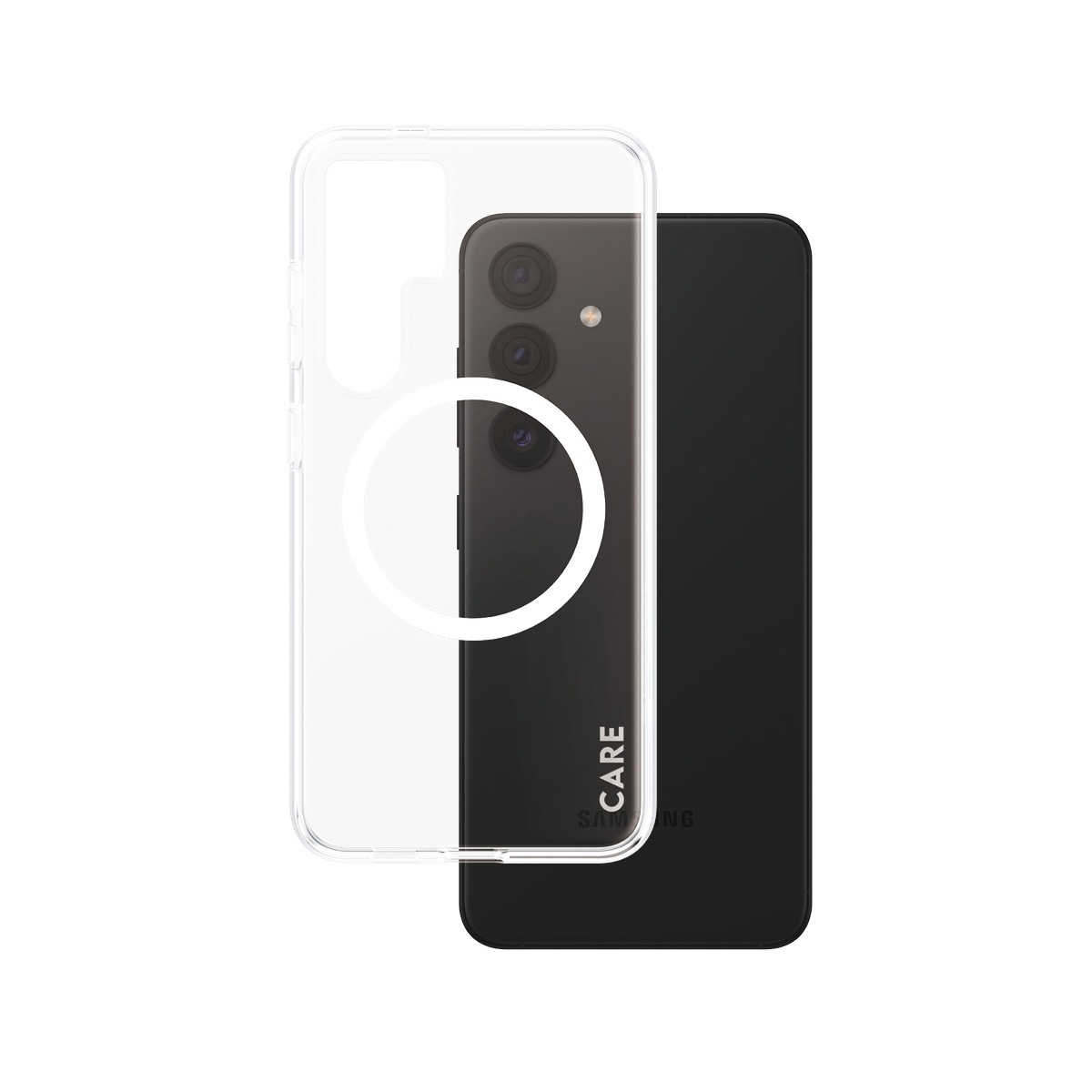 CARE by PanzerGlass Handyhülle »Magnetic QI Compatible Urban Combat Case für Samsung Galaxy S24«, Backcover, Schutzhülle, Handyschutzhülle, Case, Schutzcase, stoßfest