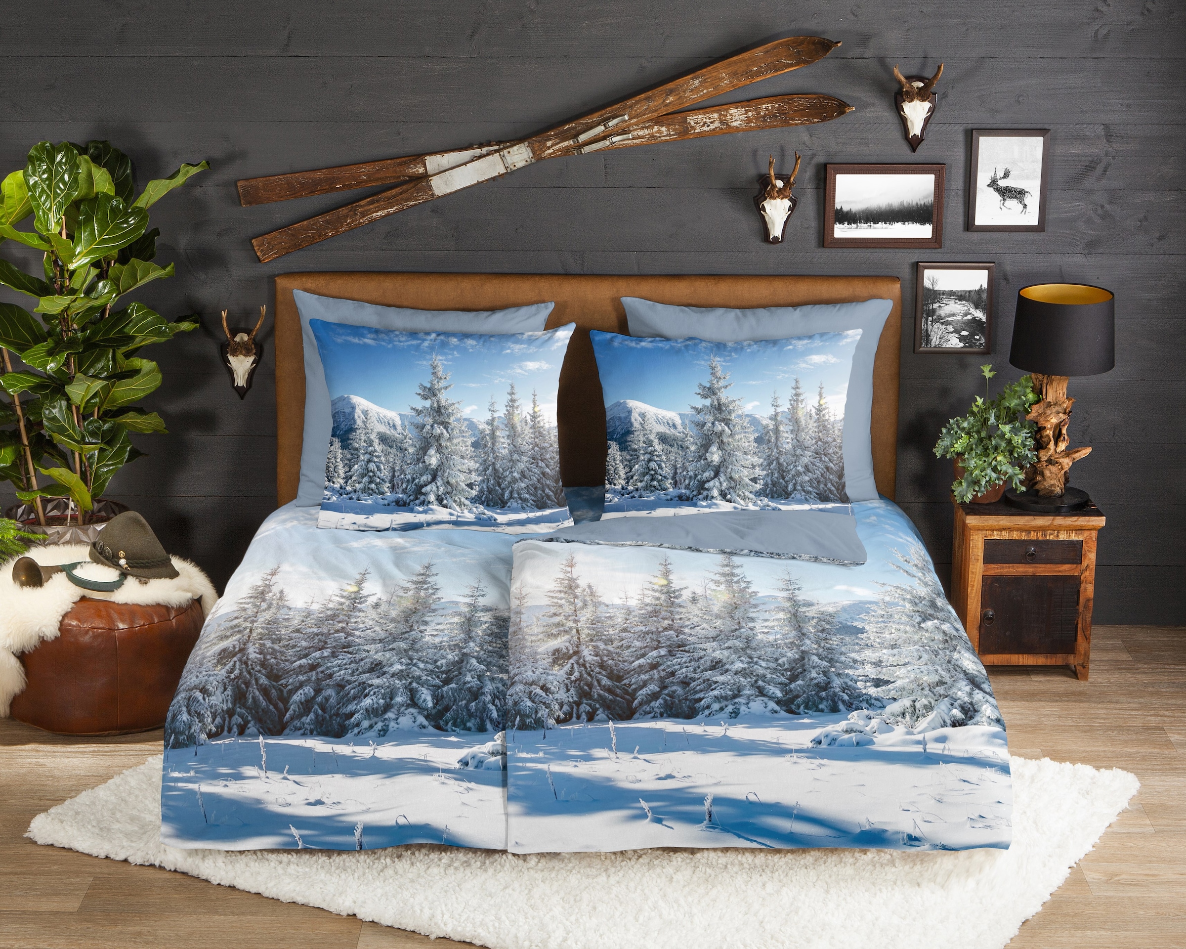 good morning Wendebettwäsche "Albert" 2 Stk. tlg. Flanell, Biber, Winter, W günstig online kaufen