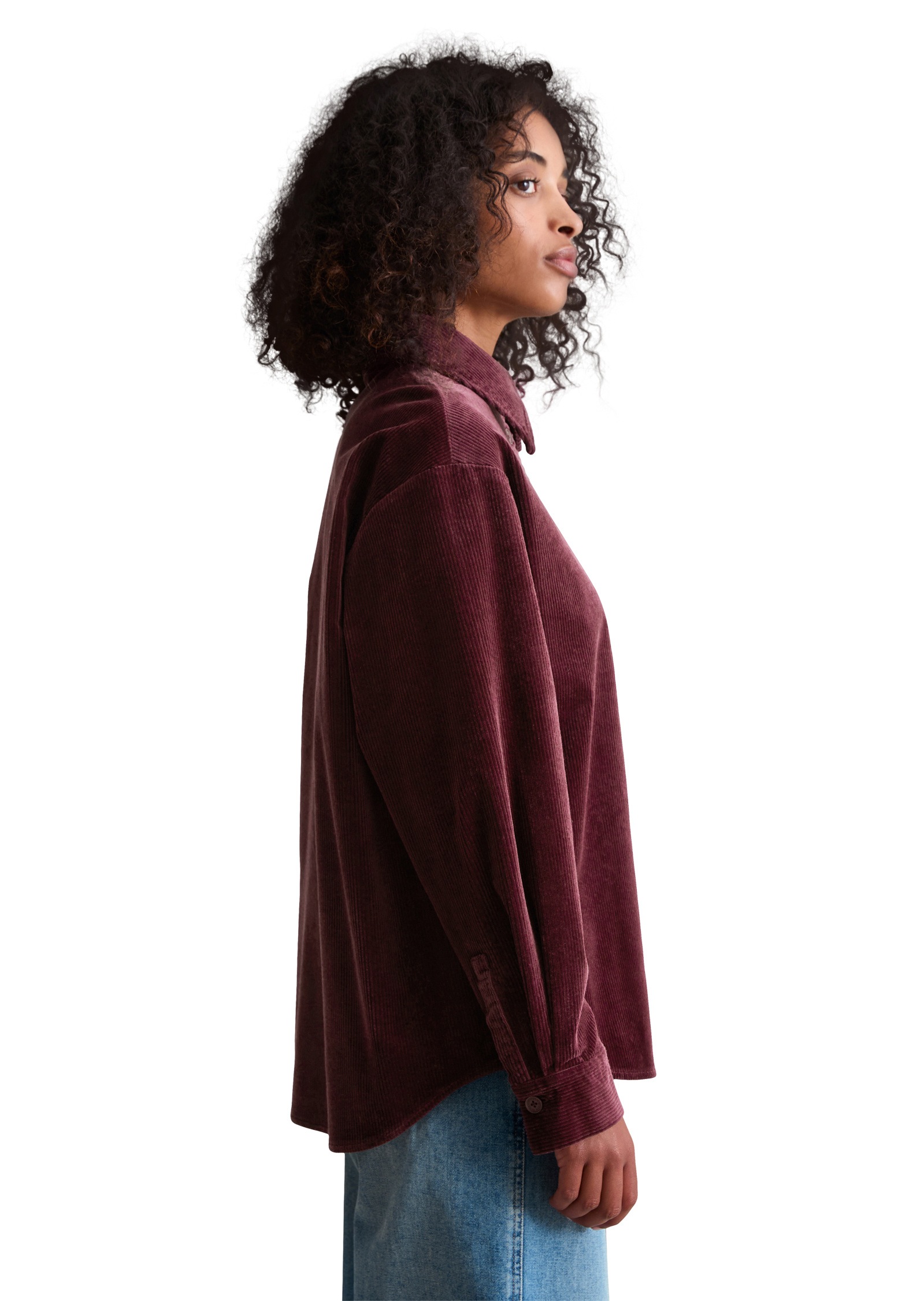 Marc OPolo DENIM Langarmbluse "aus mittelschwerem Cord-Stretch" günstig online kaufen