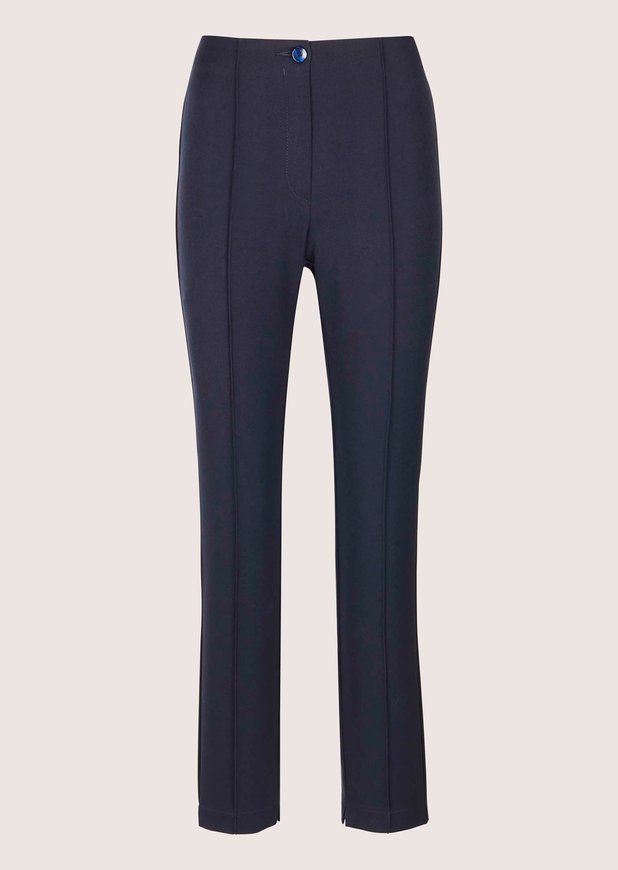 MADELEINE Stoffhose "Schlupfhose Slim Fit Stretchhose mit Biesen" abgesteppte Biese