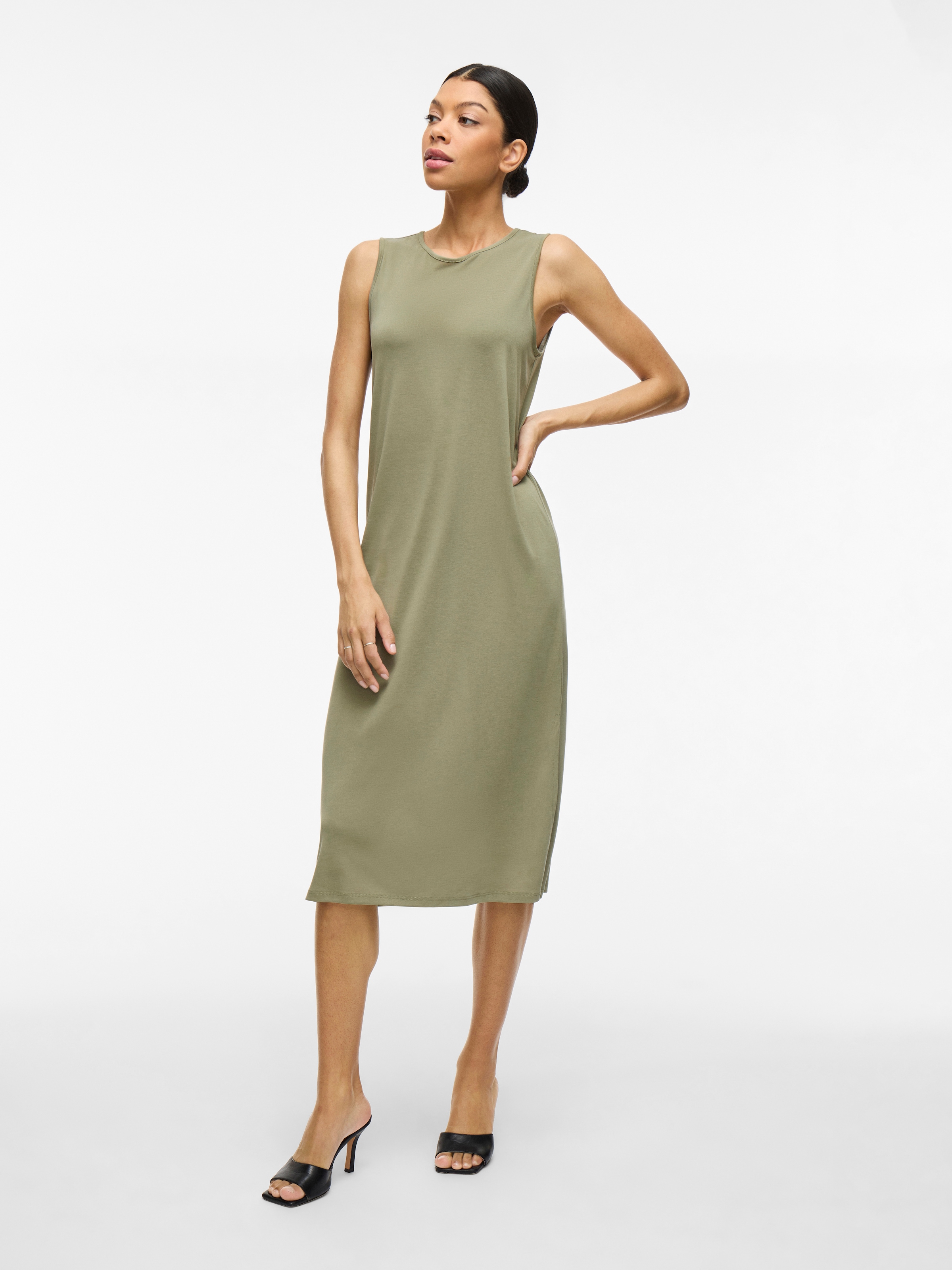 Vila Sommerkleid »VIMODALA O-NECK S/L DRESS - NOOS«
