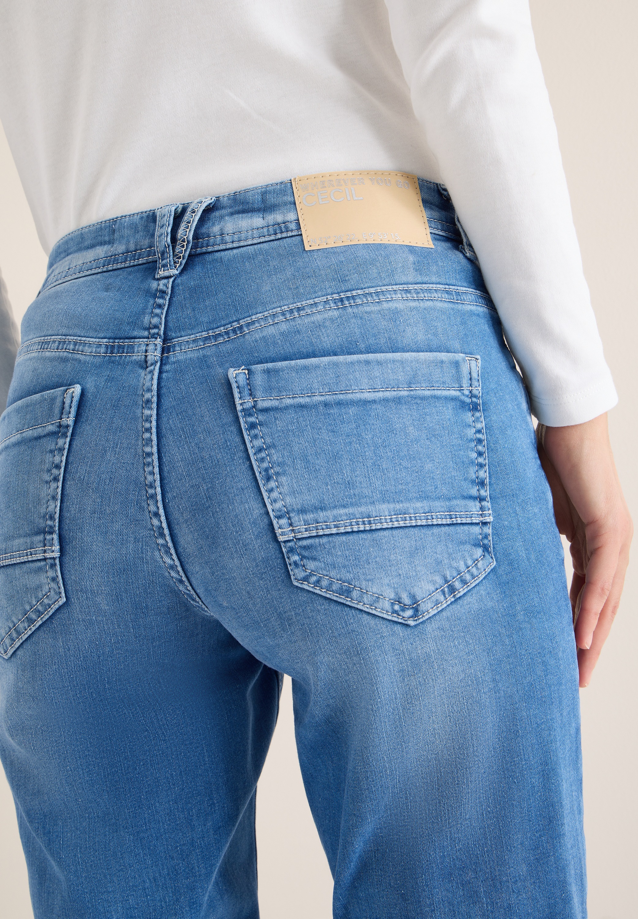 Thumbnail - Cecil 5-Pocket-Jeans "Style Scarlett" mit Turn-up