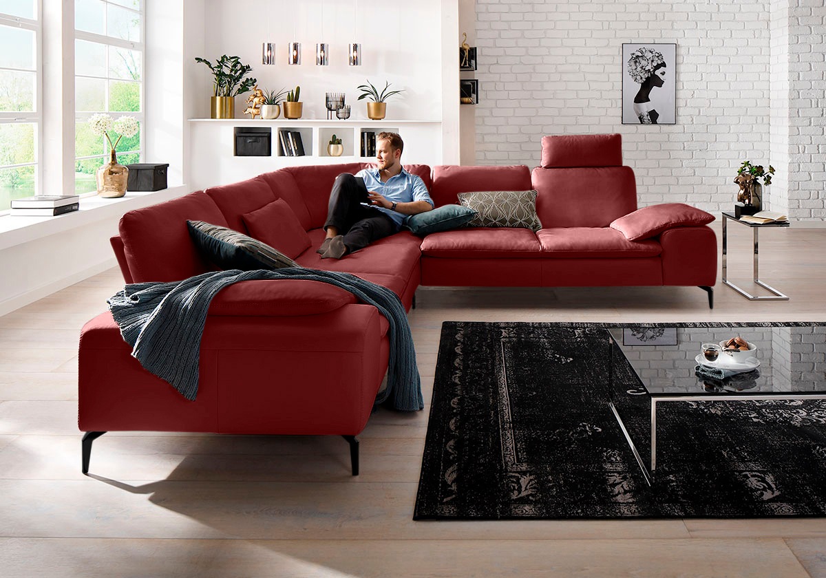 W.SCHILLIG Ecksofa "valentinoo, Designsofa, elegant und bequem, L-Form", (S günstig online kaufen