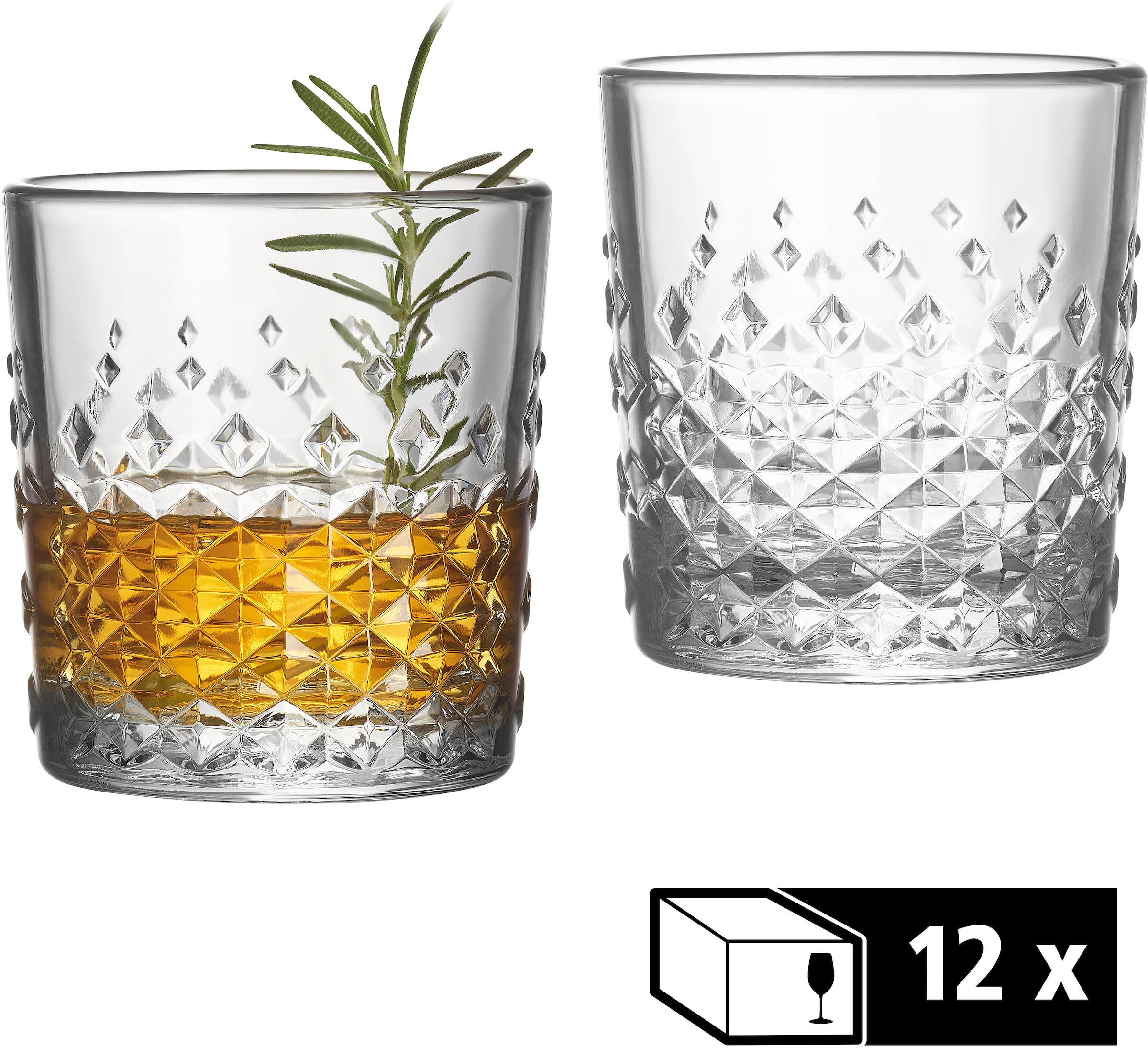 LIBBEY Gläser-Set "Rocks Glas -OCULAR-, 236 ml, Ø 8 cm, H: 9 cm, 12er Set" günstig online kaufen