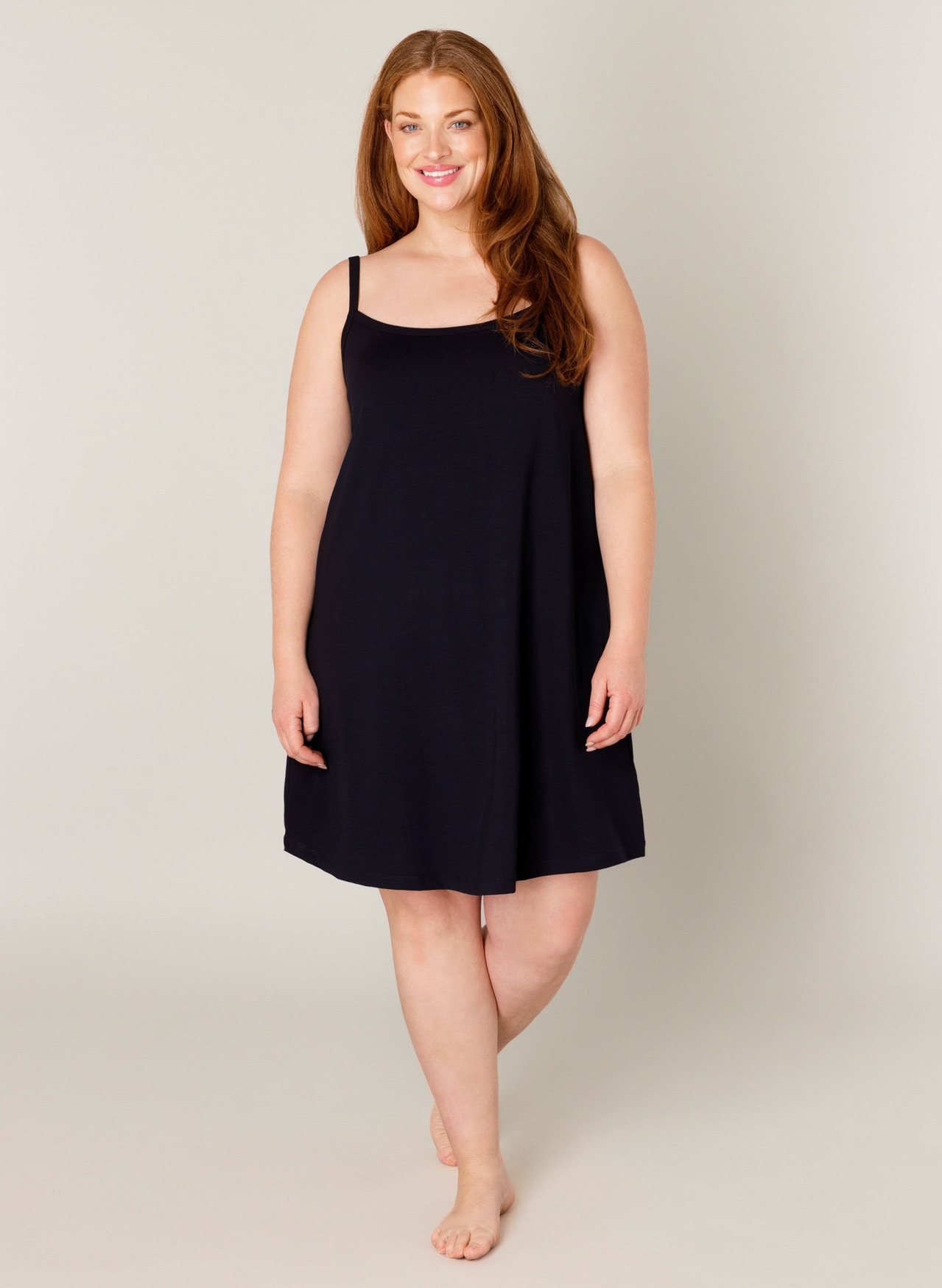 Base Level Curvy Trägerkleid "Alissa" Verstellbare Träger günstig online kaufen