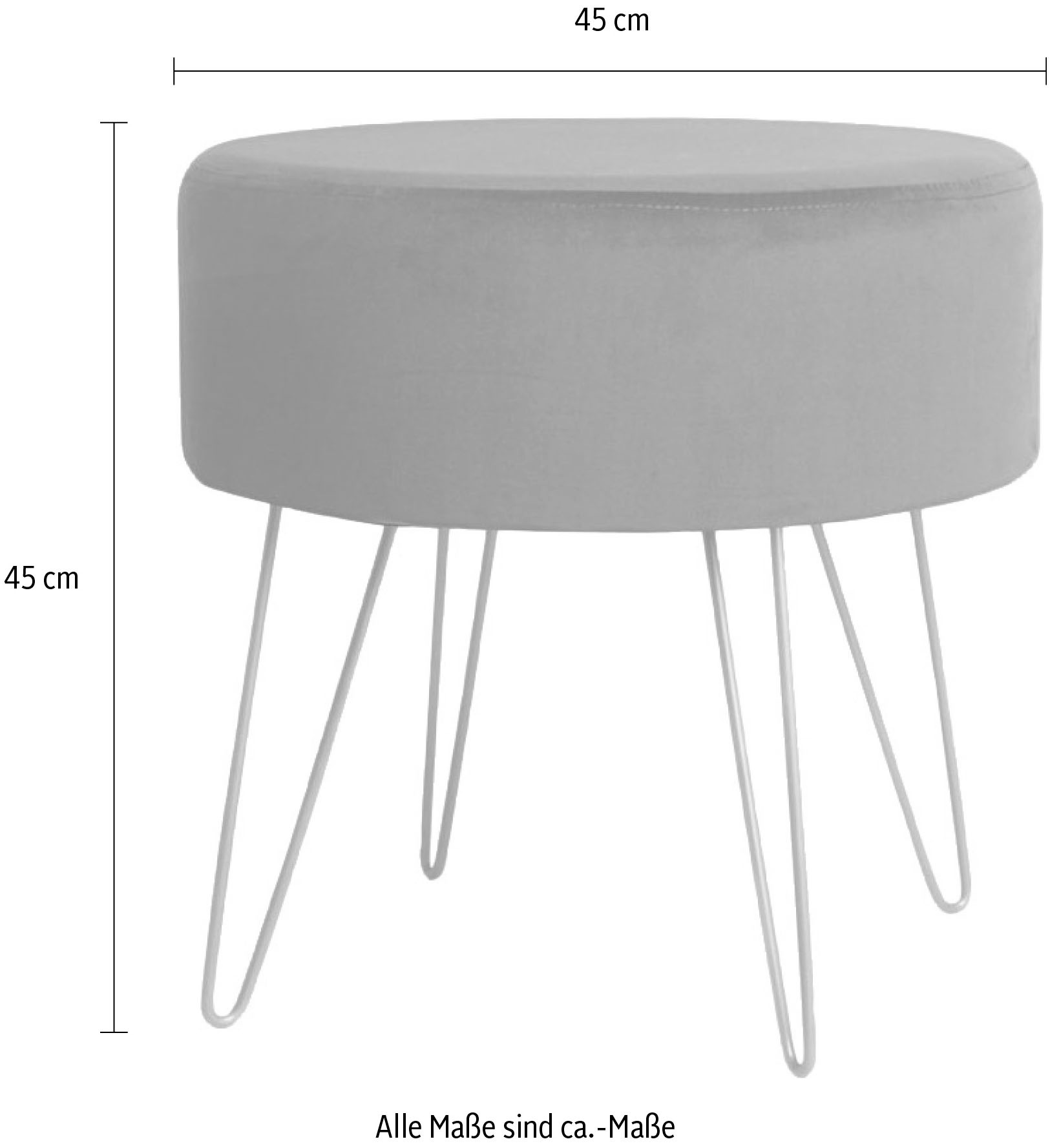 Kayoom Hocker »Mio, Hocker in dekorativem Design, moderne Form, stabiler Korpus«, (1 St.), beeindruckend, teilweise handgefertigt, moderne Form