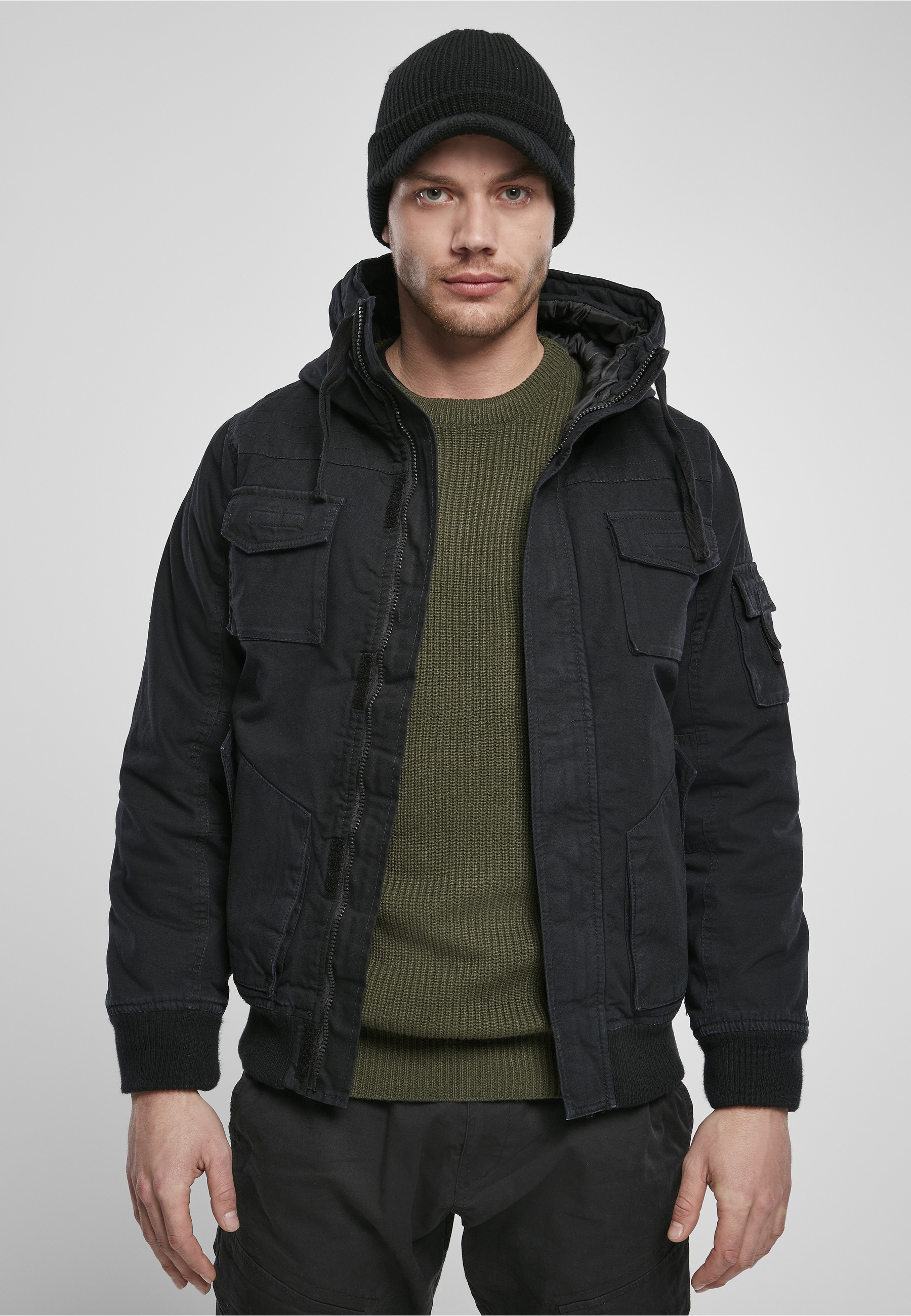 Brandit Winterjacke »Brandit Herren Bronx Winter Jacket« 1 Stk. tlg. mit Kapuze
