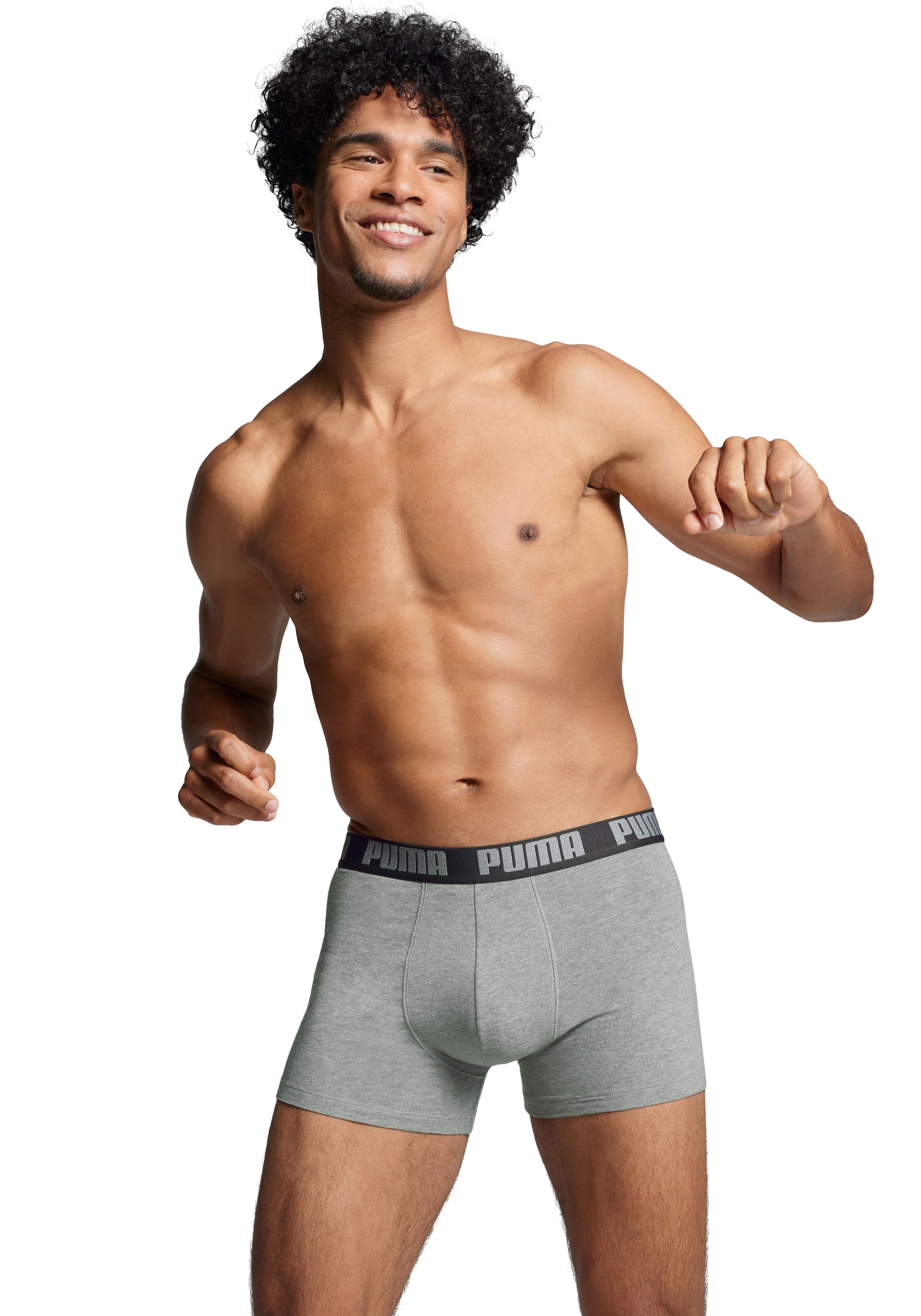 PUMA Boxershorts »PUMA MEN EVERYDAY BOXER 6P ECOM«, (6er Pack), Elastischer Logobund, Stretchmaterial, ohne Eingriff