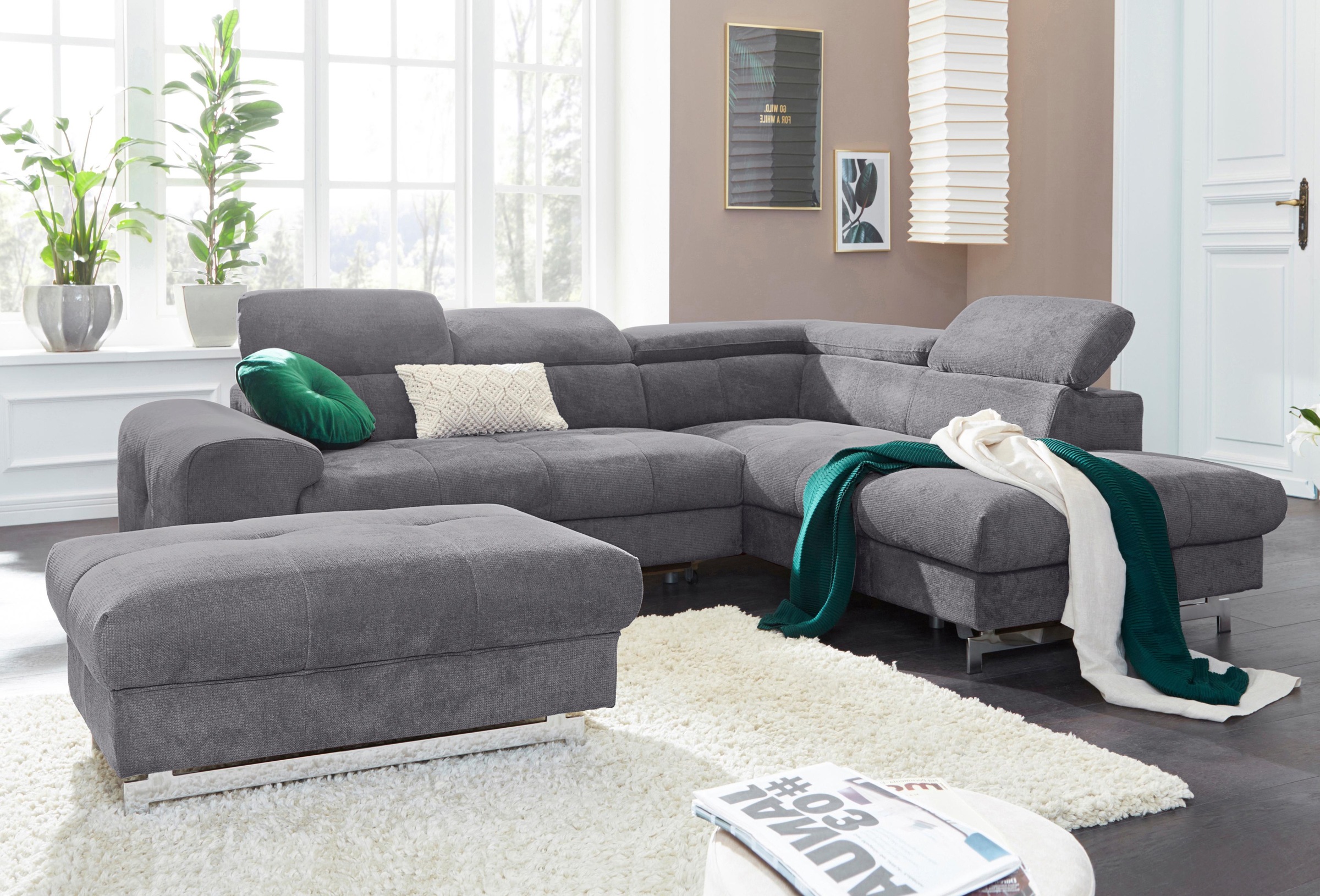 Thumbnail - COTTA "Chef L-Form" mit Kopfteilverstellung, wahlweise mit Bettfunktion & Bettkasten