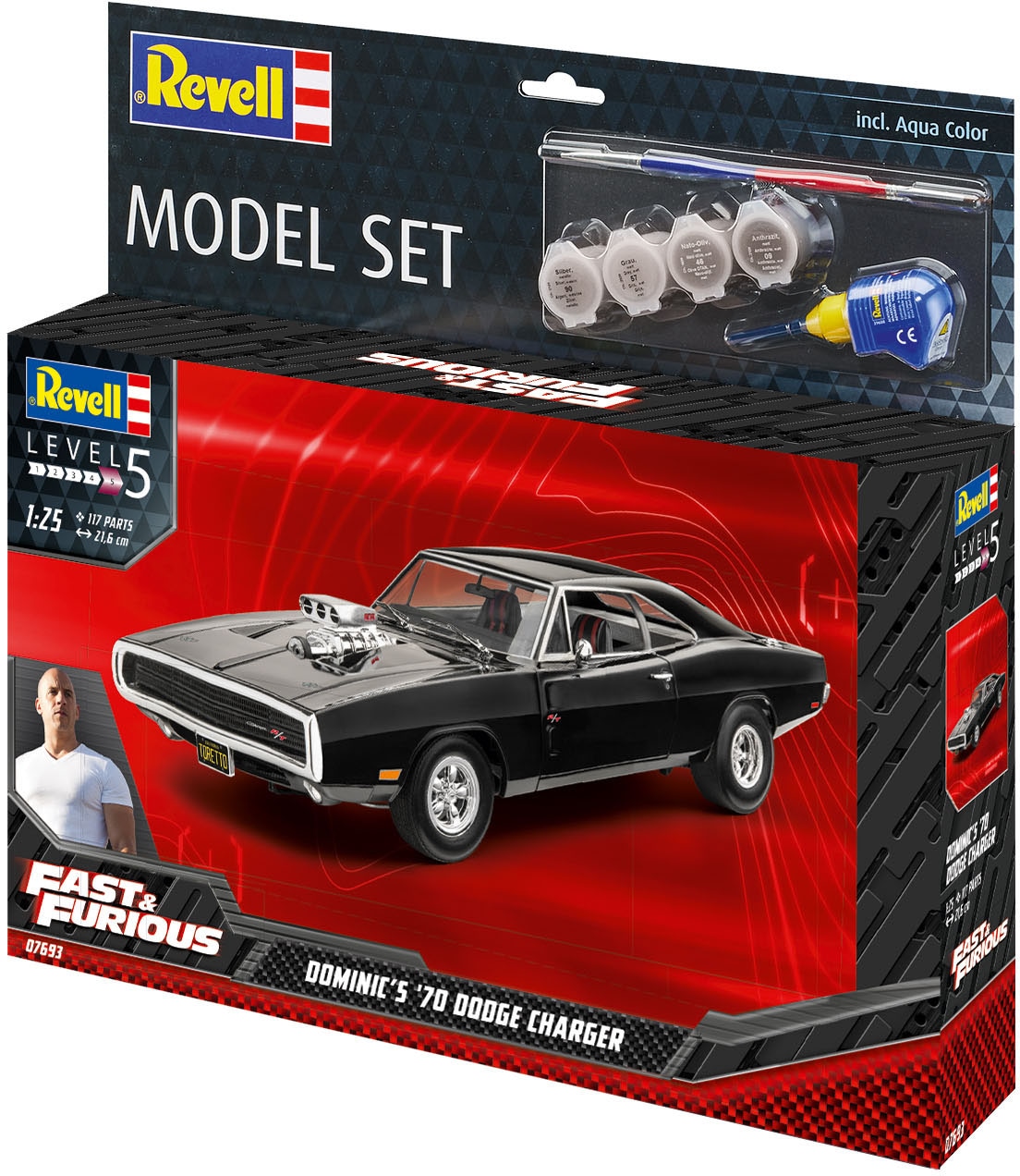 Revell® Modellbausatz »Fast & Furious - Dominics 1970 Dodge Charger«, 1:25