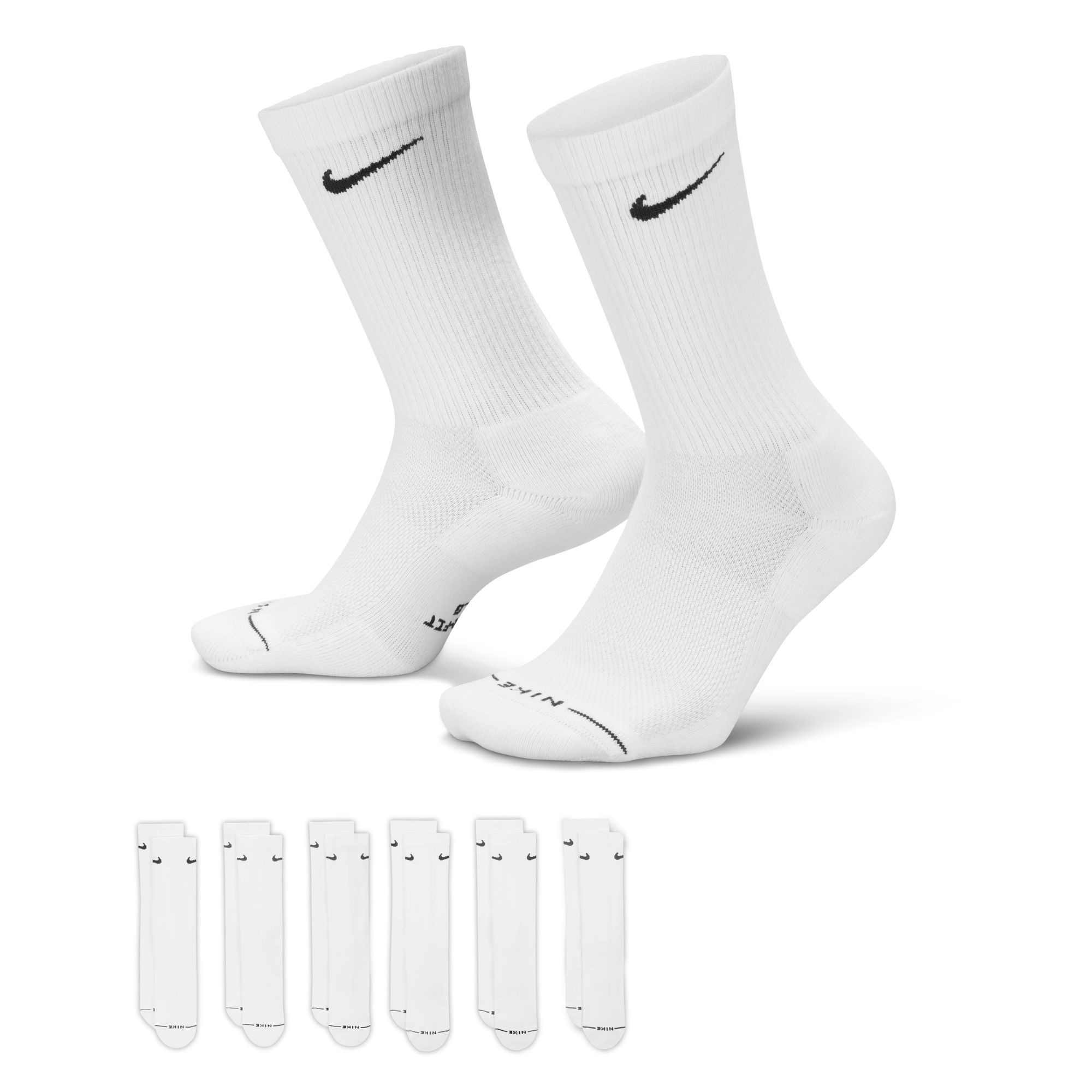 Nike Sportsocken »U NK ED ELVD CRW 6P - 144« für sportliche Aktivitäten, für verschiedene Sportarten