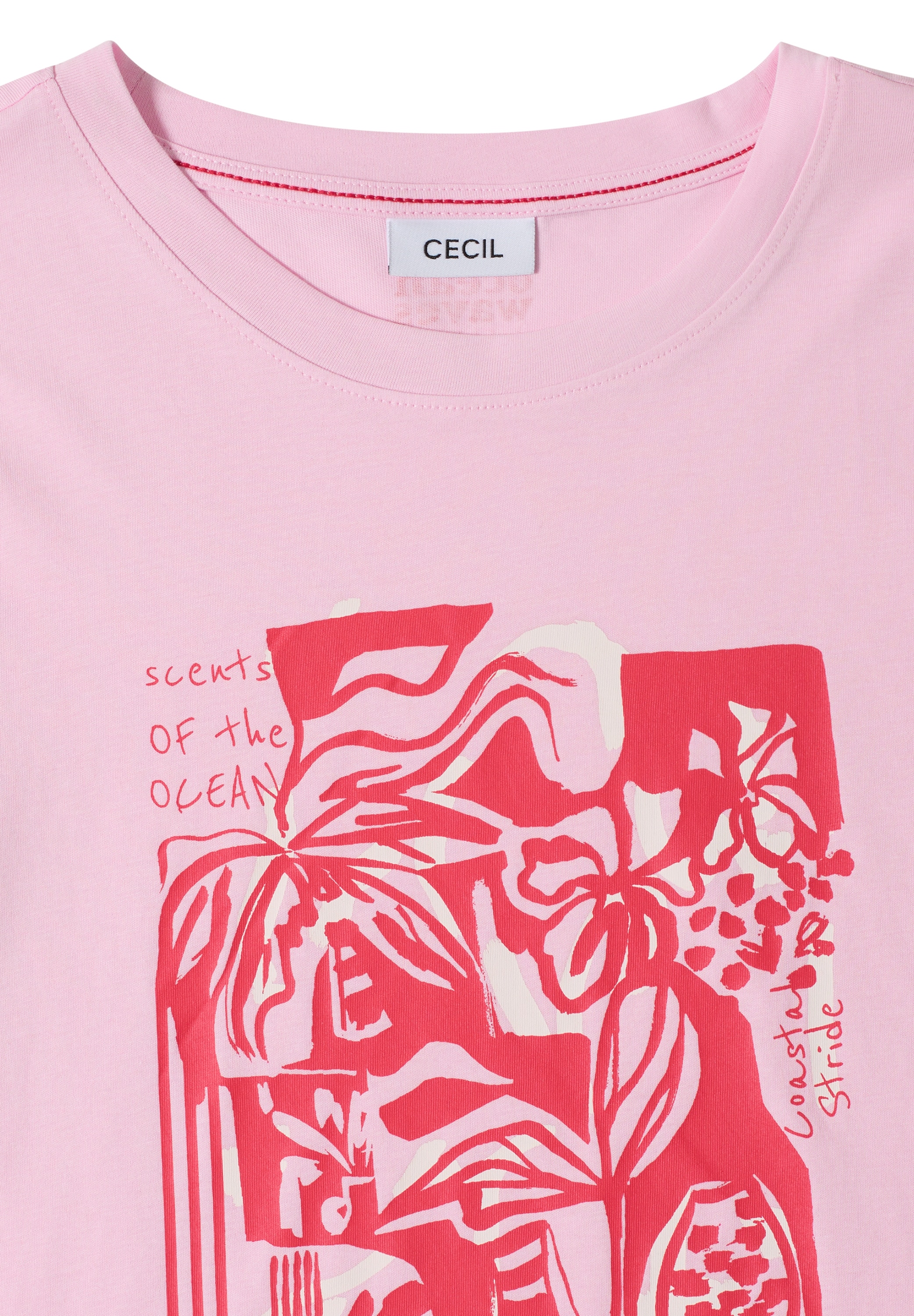 Cecil Rundhalsshirt aus reiner Baumwolle