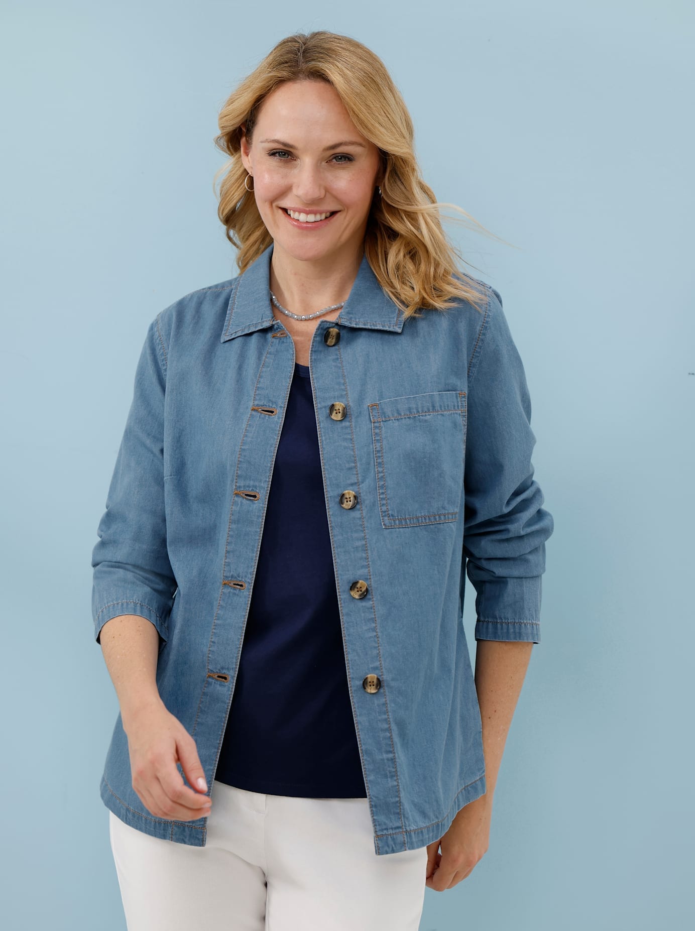 Classic Basics Jeansjacke ohne Kapuze günstig online kaufen