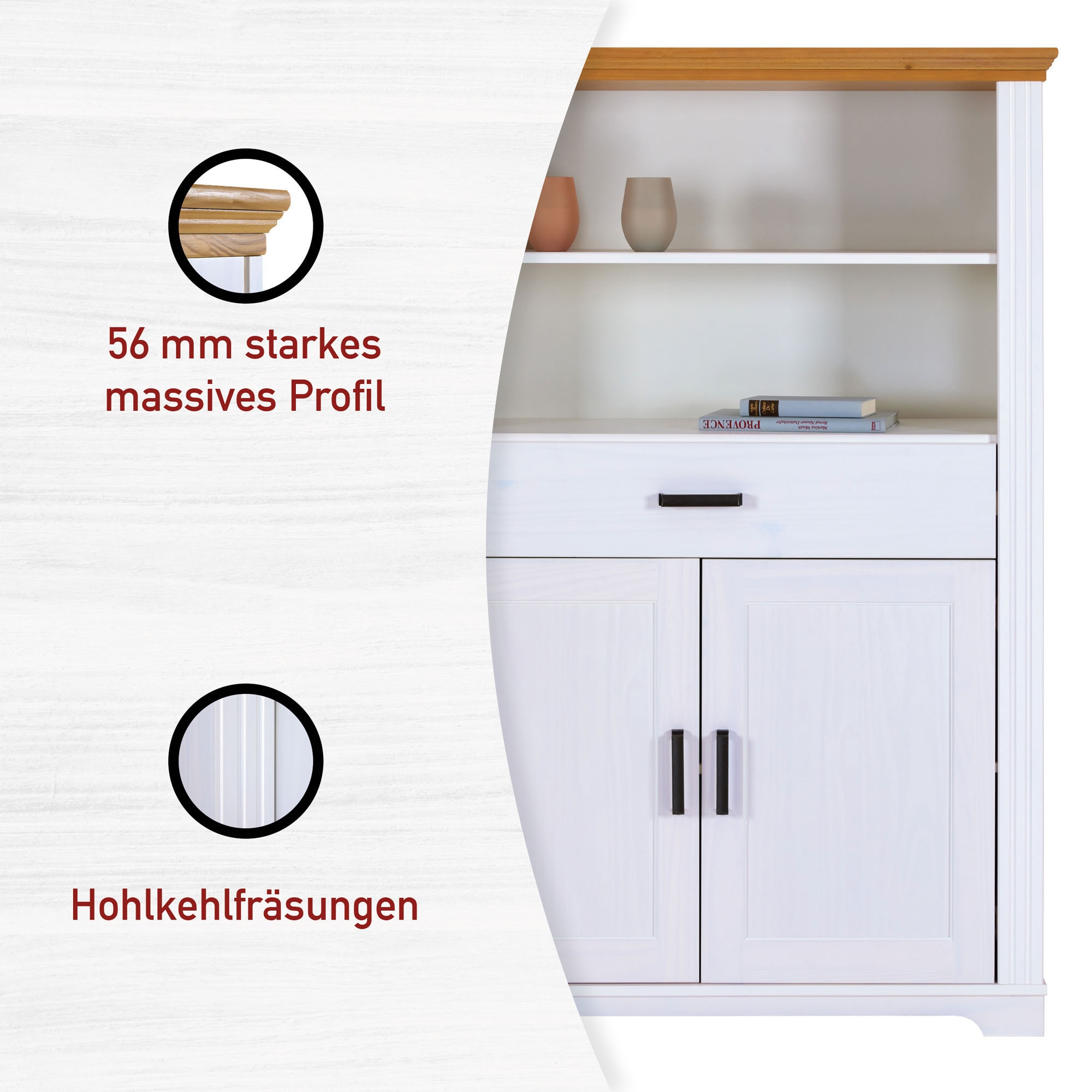 Inter Link Highboard »Highboard Maluno« 1 Stk. tlg.