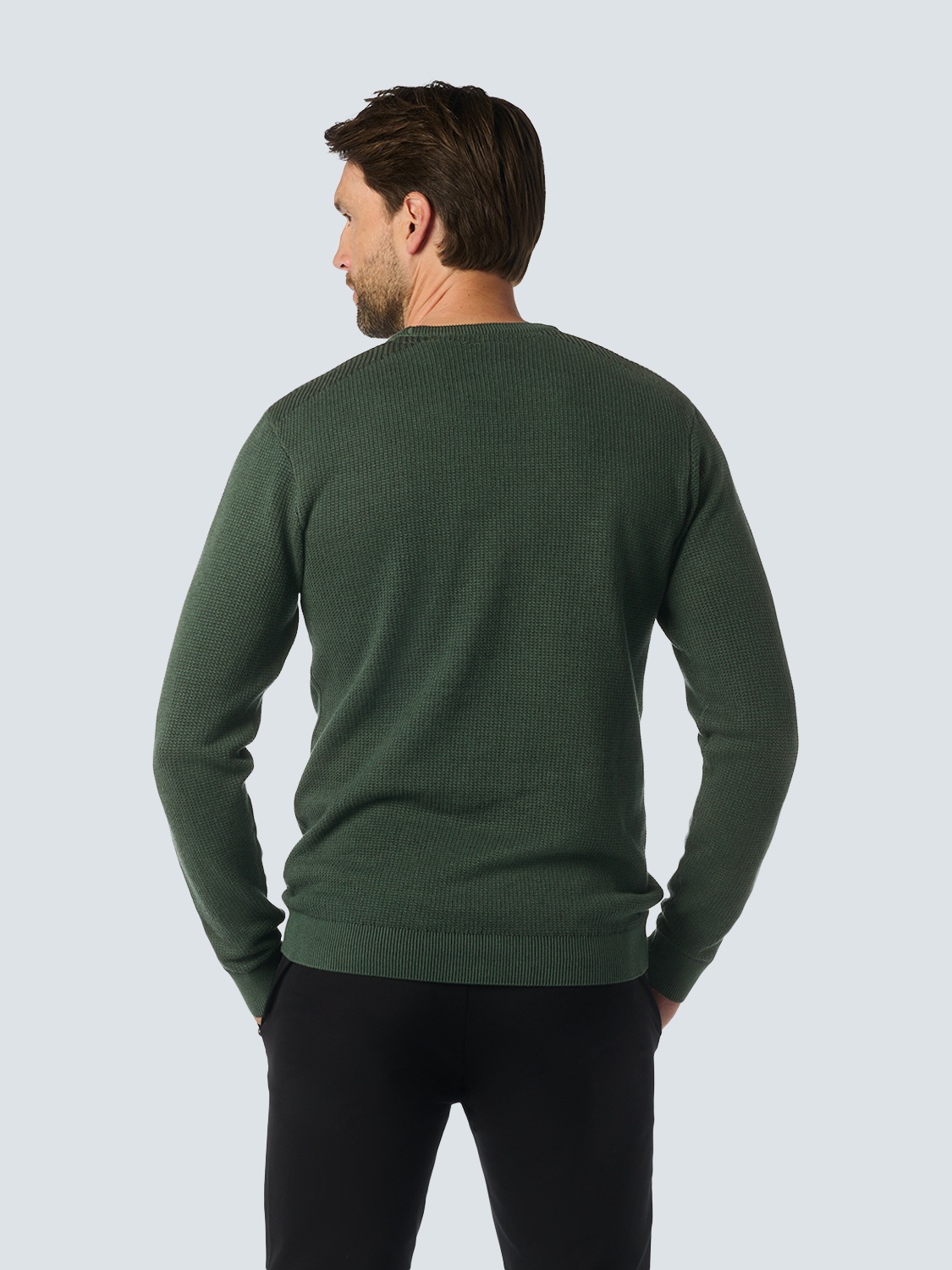 NO EXCESS Rundhalspullover "No Excess Rundhalspullover mit Raffinierter Zwe günstig online kaufen