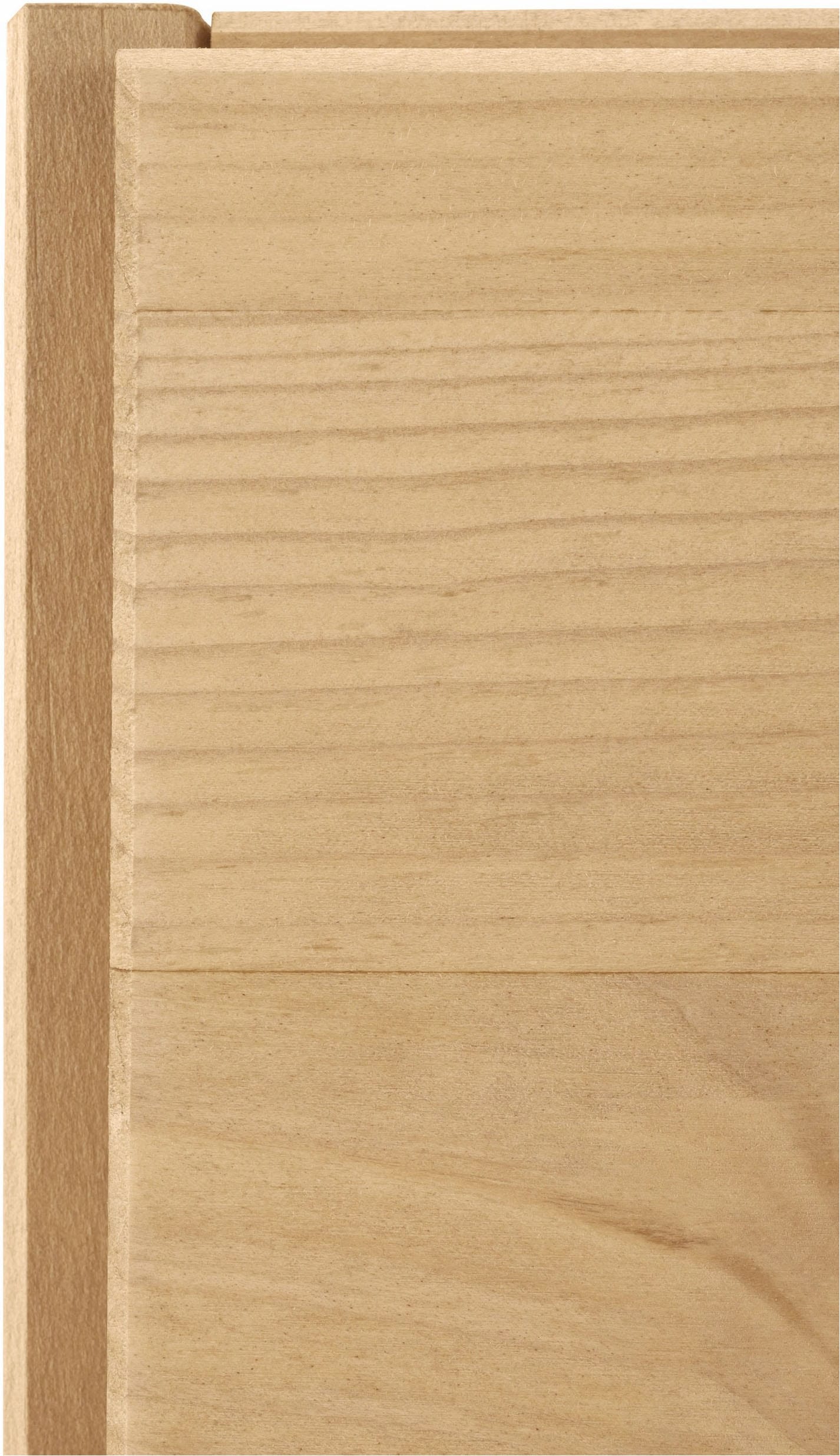 Home affaire Spülenschrank »Oslo« 100 cm breit, inklusive Einbauspüle aus Edelstahl, aus Kiefer