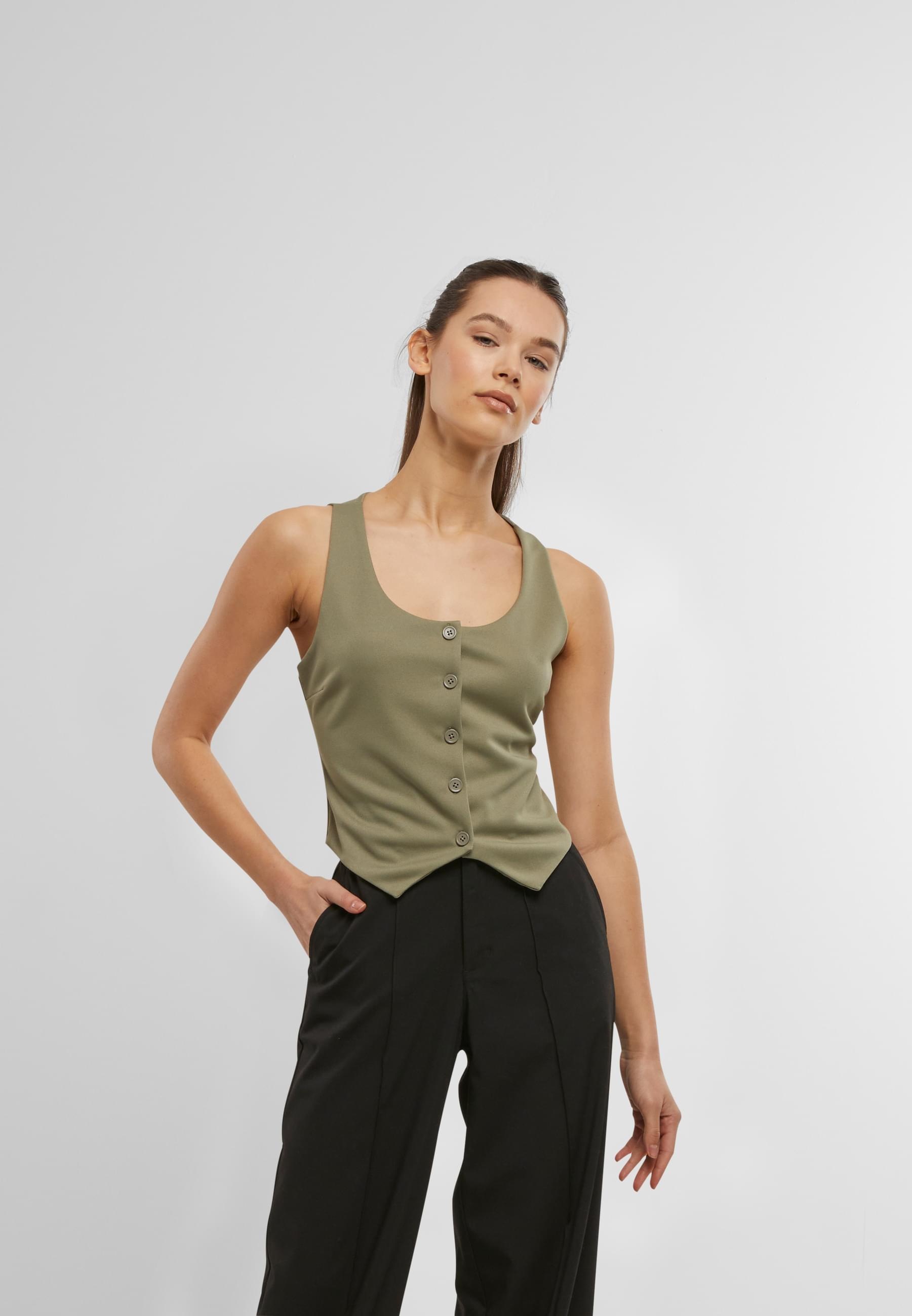 URBAN CLASSICS Steppweste »Urban Classics Ladies Jersey Vest«