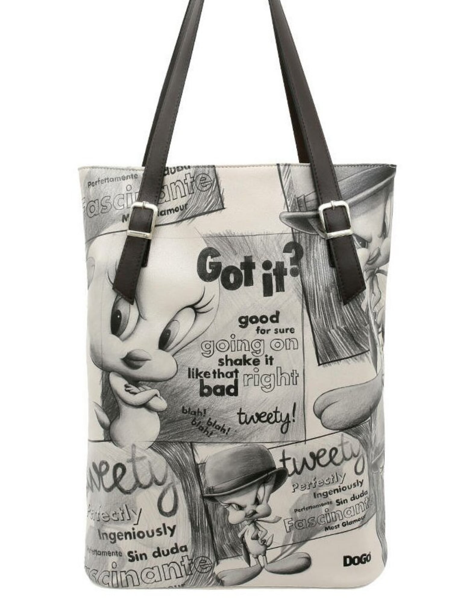 Umhängetasche »Damen Tall Bag Tweety Sketch Vegan Damen Handtaschen (Fashion) /«, Vegan