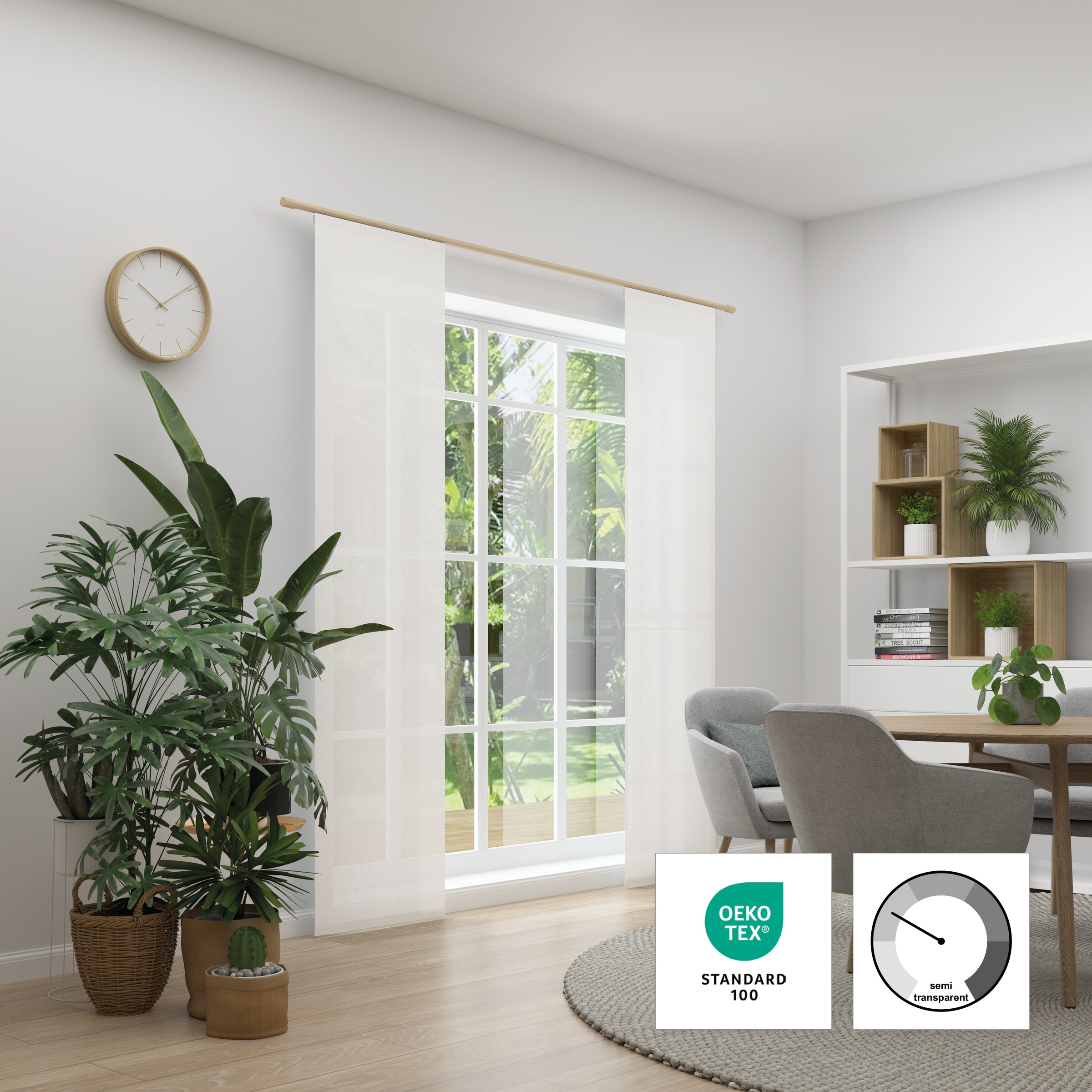 Neutex for you Schiebegardine "Biella" Paneelwagen 1 Stk. tlg. HxB: 245x60 günstig online kaufen