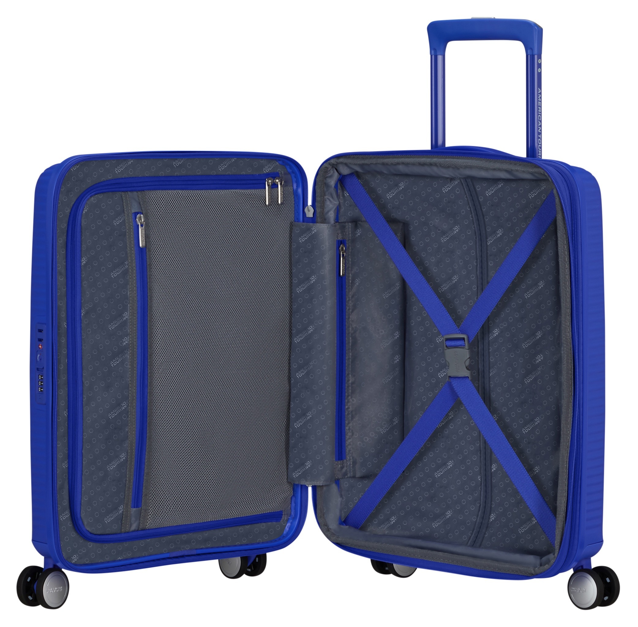 American Tourister® Hartschalen-Trolley »SOUNDBOX, in verschiedenen Farben und Größen«, 4 Rollen, Reisekoffer Trolley Aufgabegepäck TSA-Zahlenschloss Volumenerweiterung
