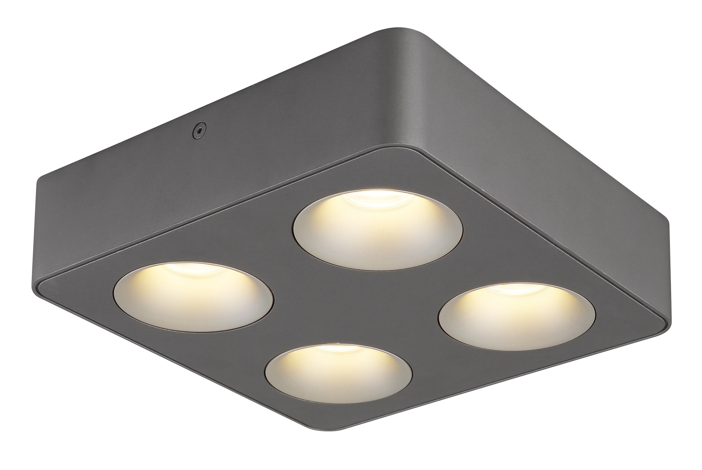 GLOBO LIGHTING LED Deckenstrahler »HANGARAU«, Leuchtmittel LED-Modul | LED fest integriert, Spot/grau/3000K/Flur/Wohnbereich/LxBxH: 1800x85x185mm