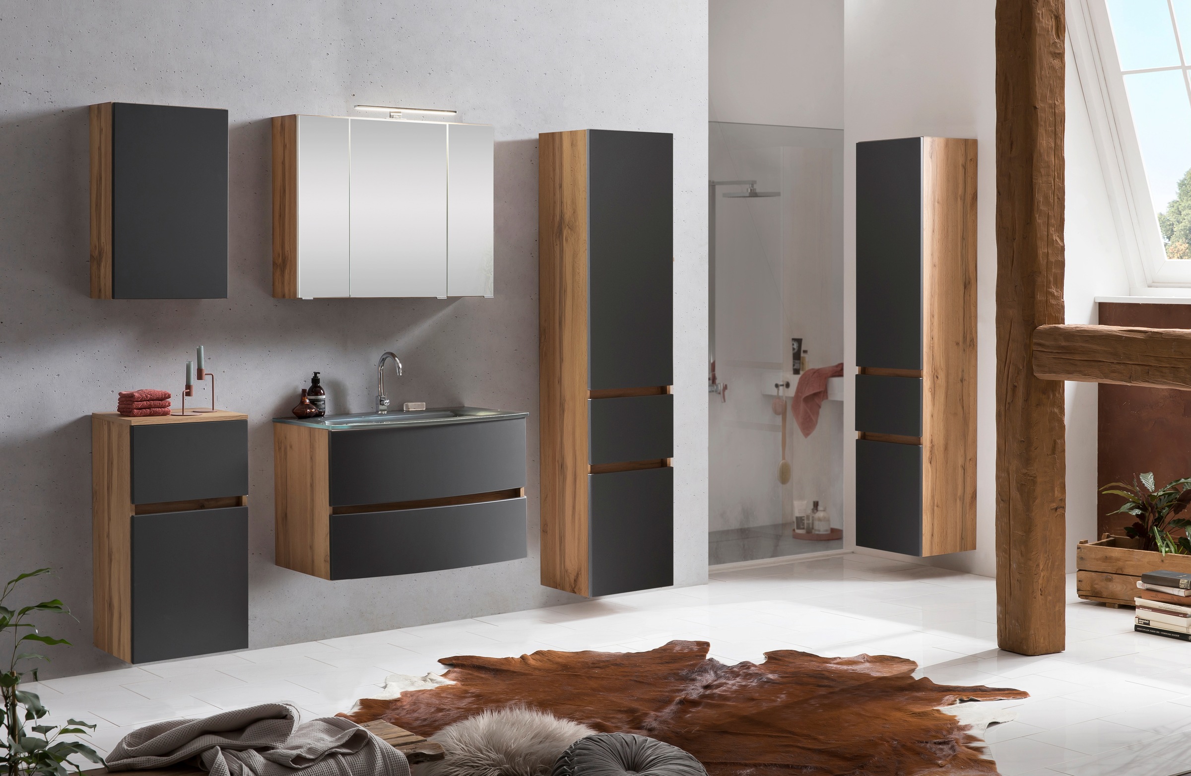 welltime Badezimmer-Set "Kaunas" Set, 5 Stk. tlg. günstig online kaufen