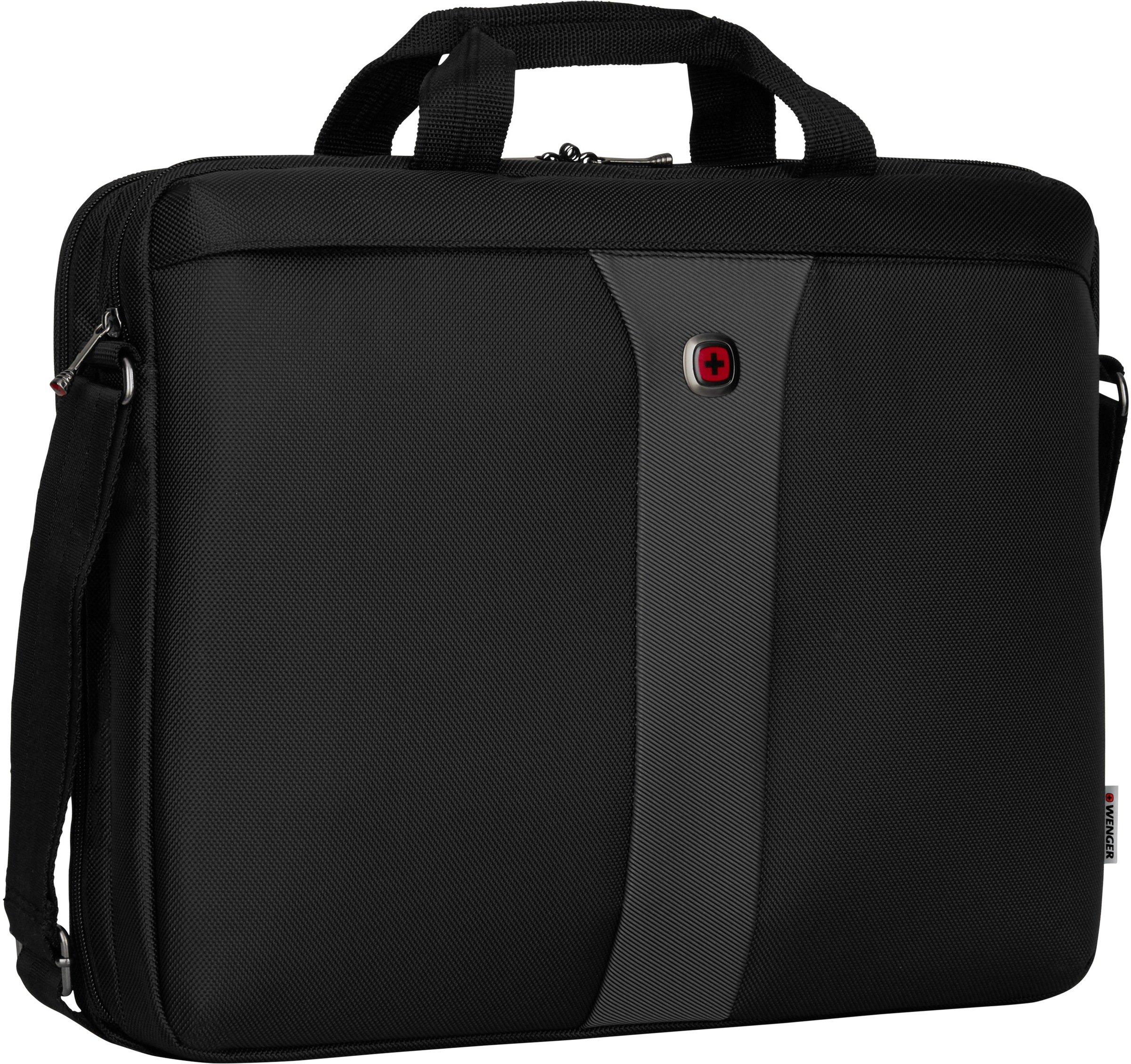 Wenger Laptoptasche »Legacy, schwarz/grau«, mit 17-Zoll Laptopfach und ShockGuard Schutzsystem