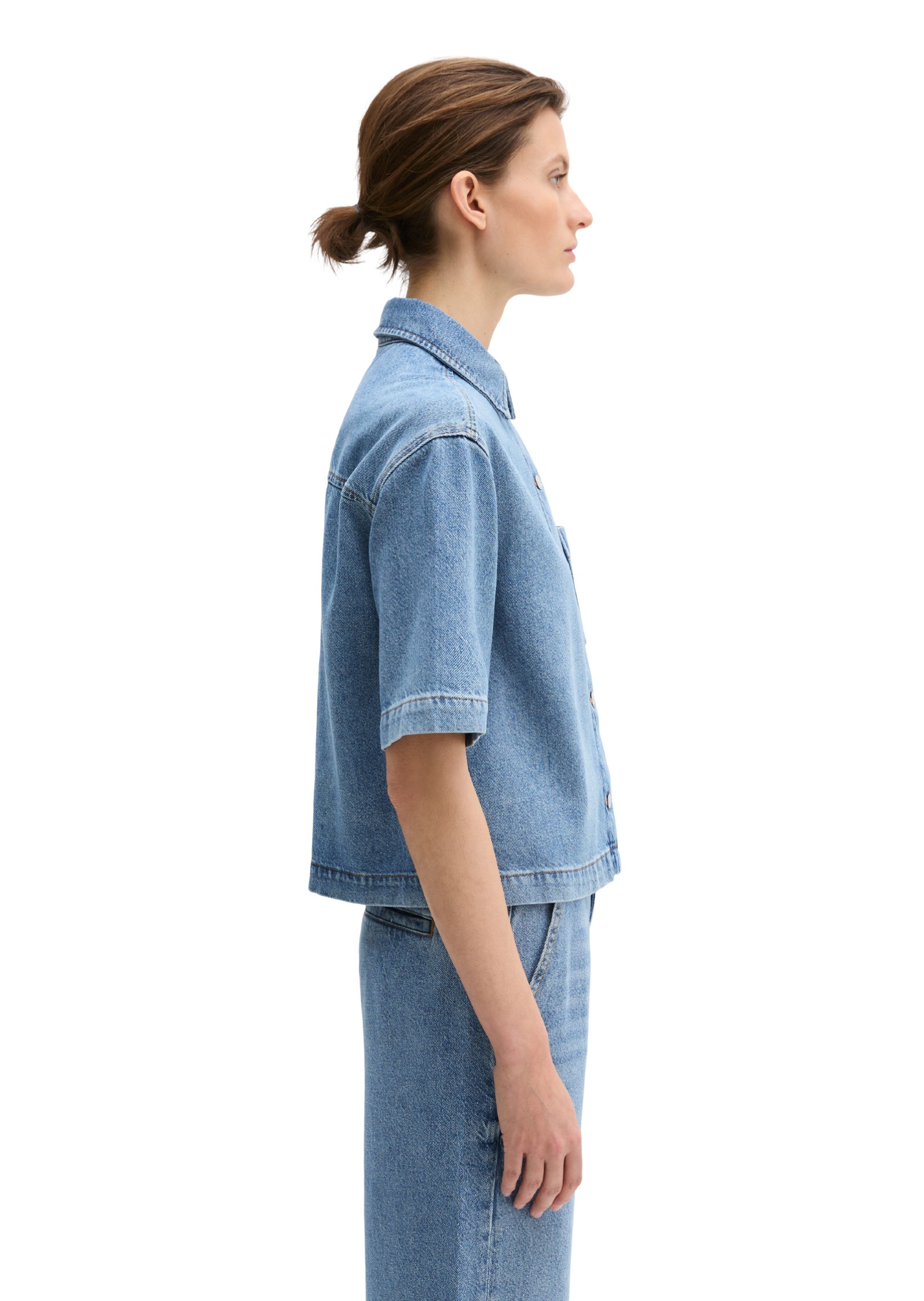 Marc O'Polo Jeansbluse »aus Lyocell-Leinen-Baumwolle-Mix«