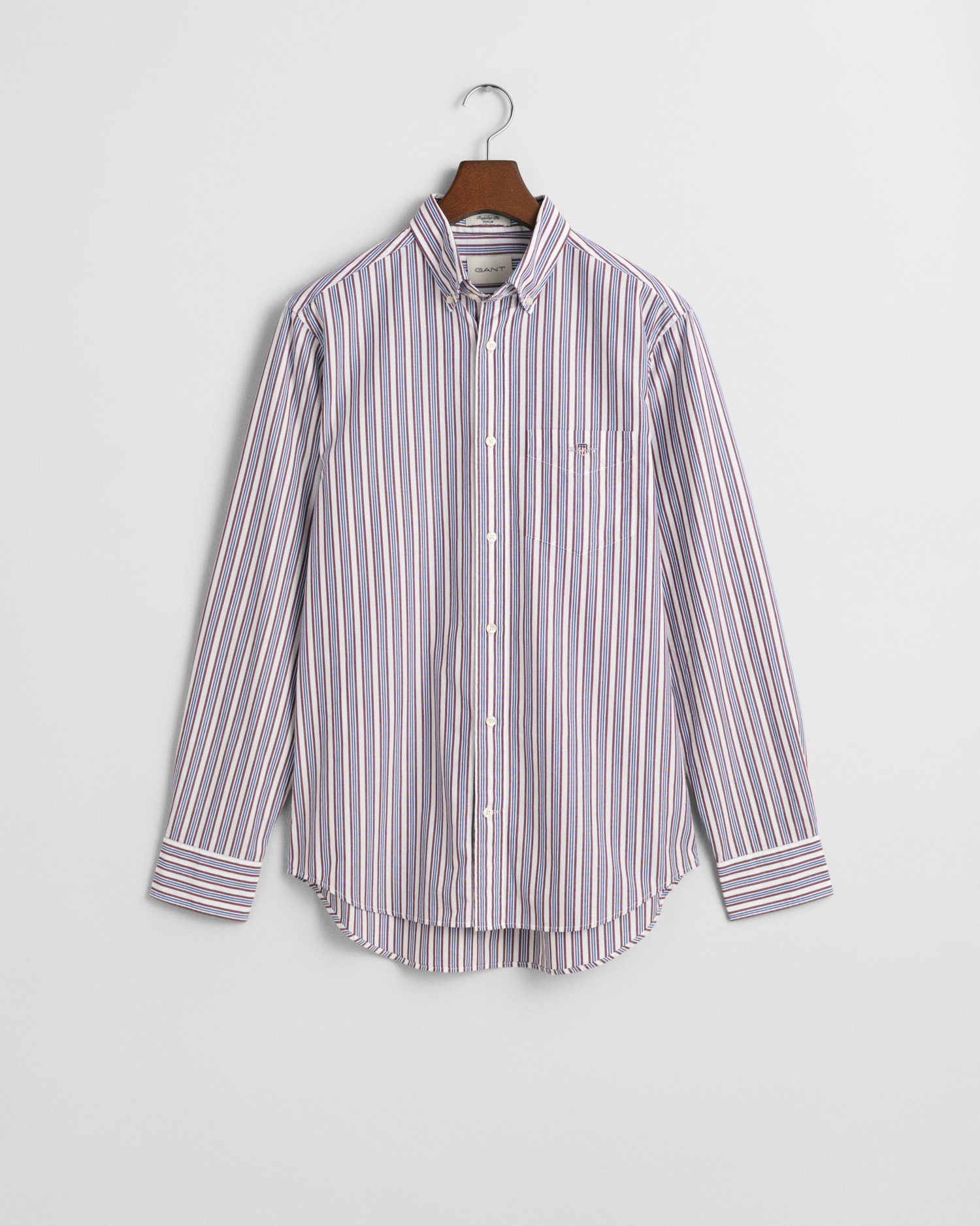 Gant Langarmhemd "REG POPLIN STRIPE SHIRT", Regular Fit Popeline Hemd mit S günstig online kaufen