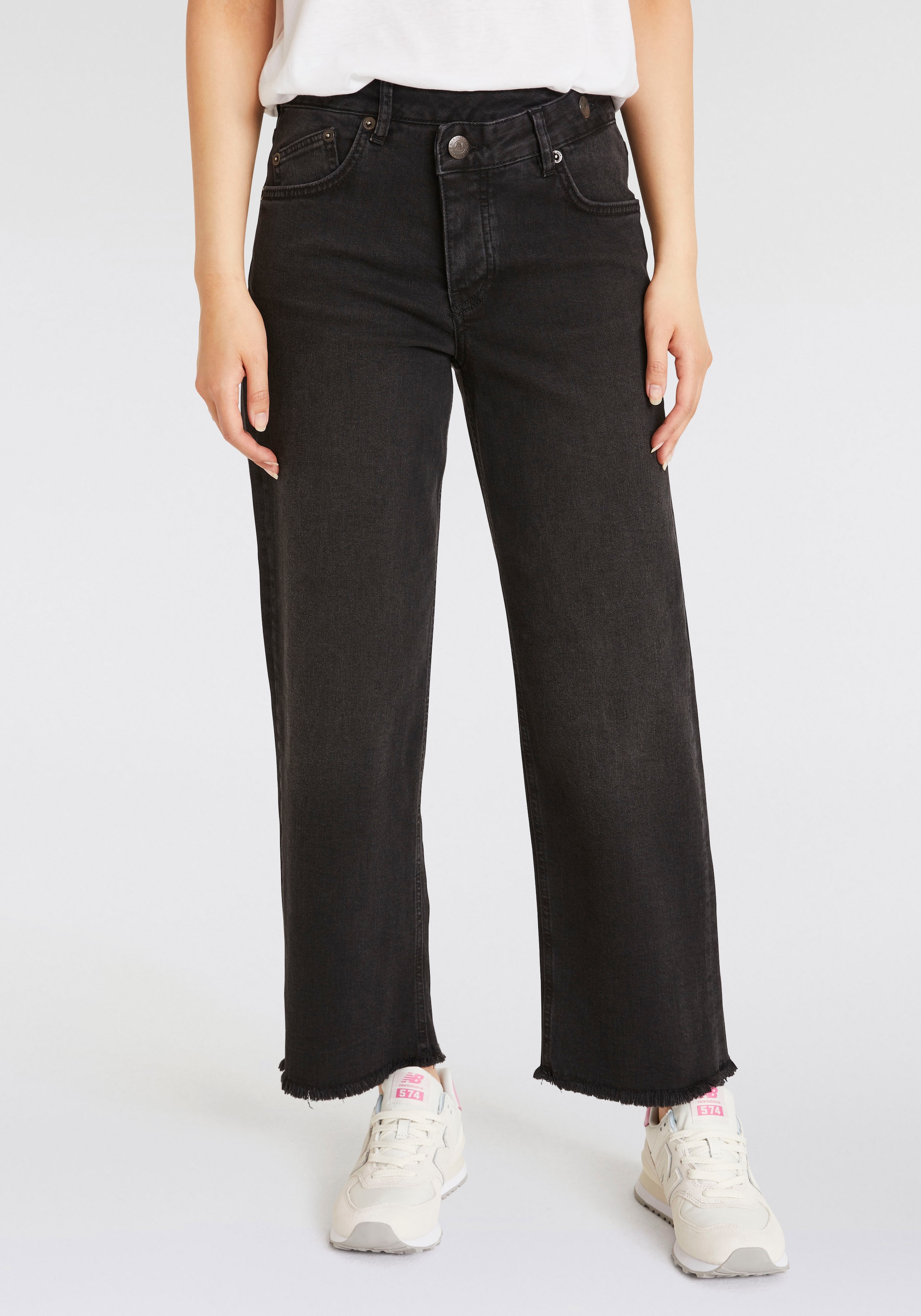 Straight-Jeans »Mäze Sailor Recycled Denim Black Stretch«, im Five-Pocket Style