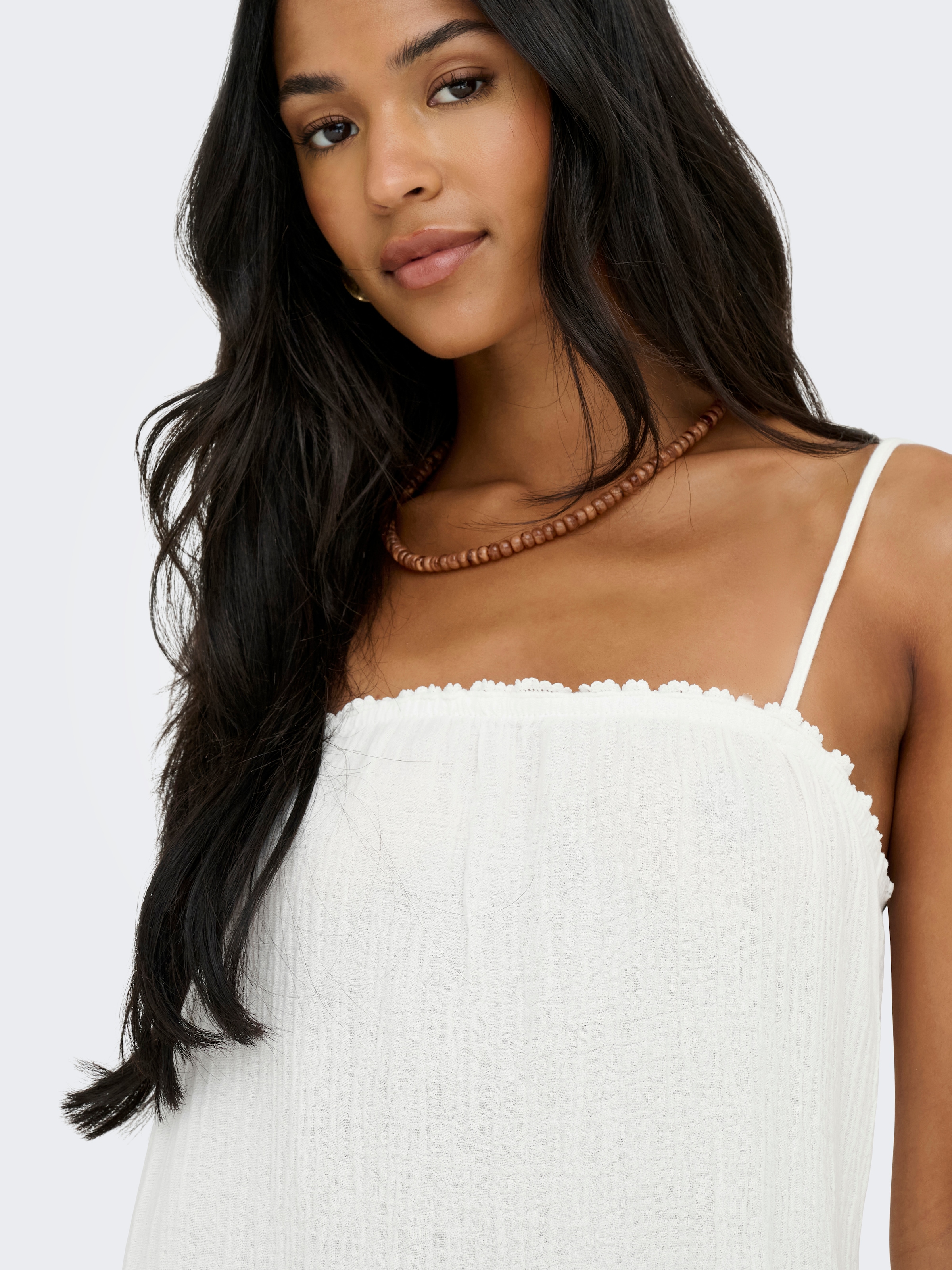 JDY Maxikleid »JDYTHEISJAZ LIFE S/L MAXI DRESS WVN NOOS« Baumwolle, regular fit, Musselin Qualität